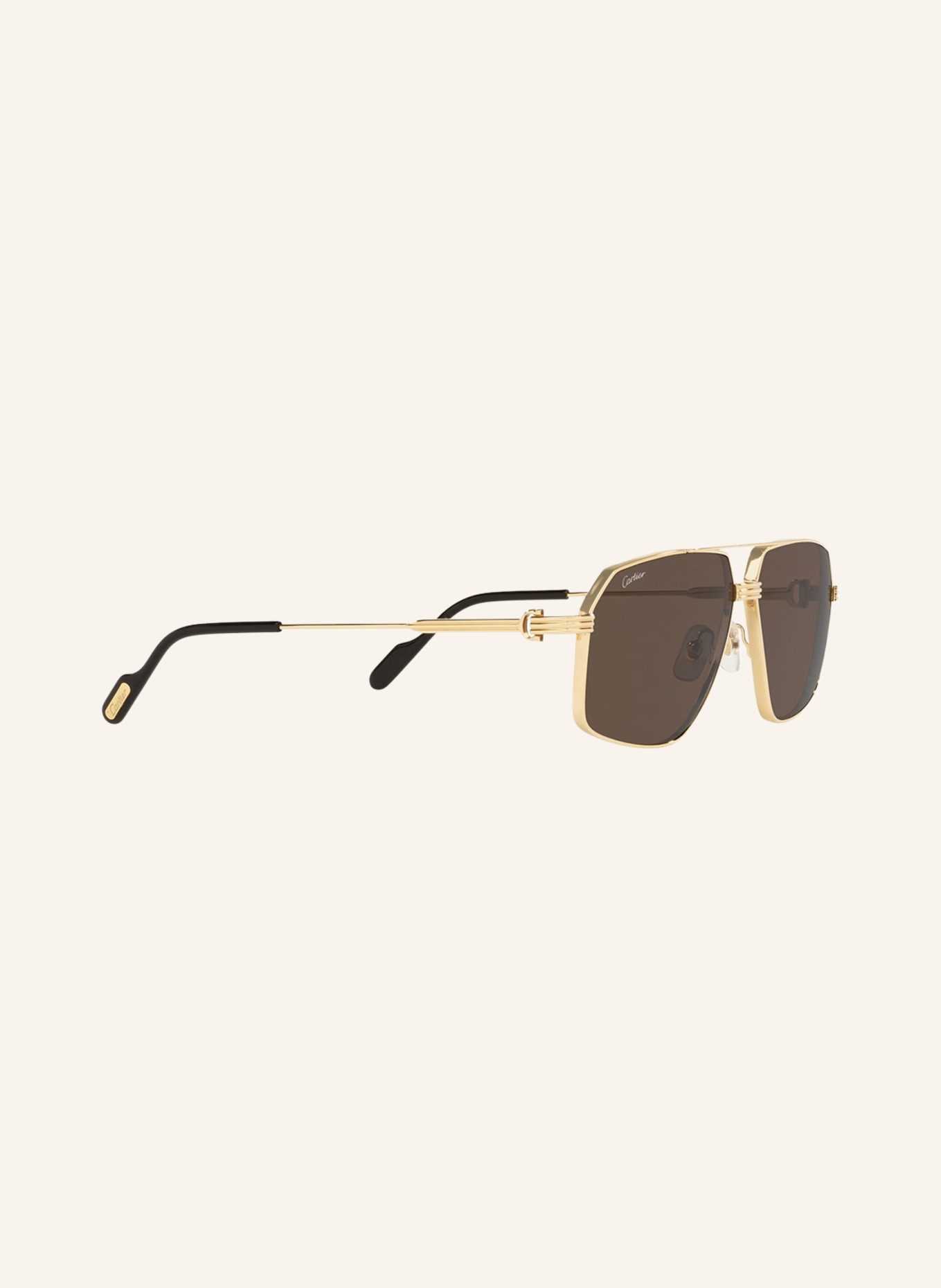 Cartier Sunglasses CT0270S, Color: 2300L1 - GOLD/ BROWN (Image 3)