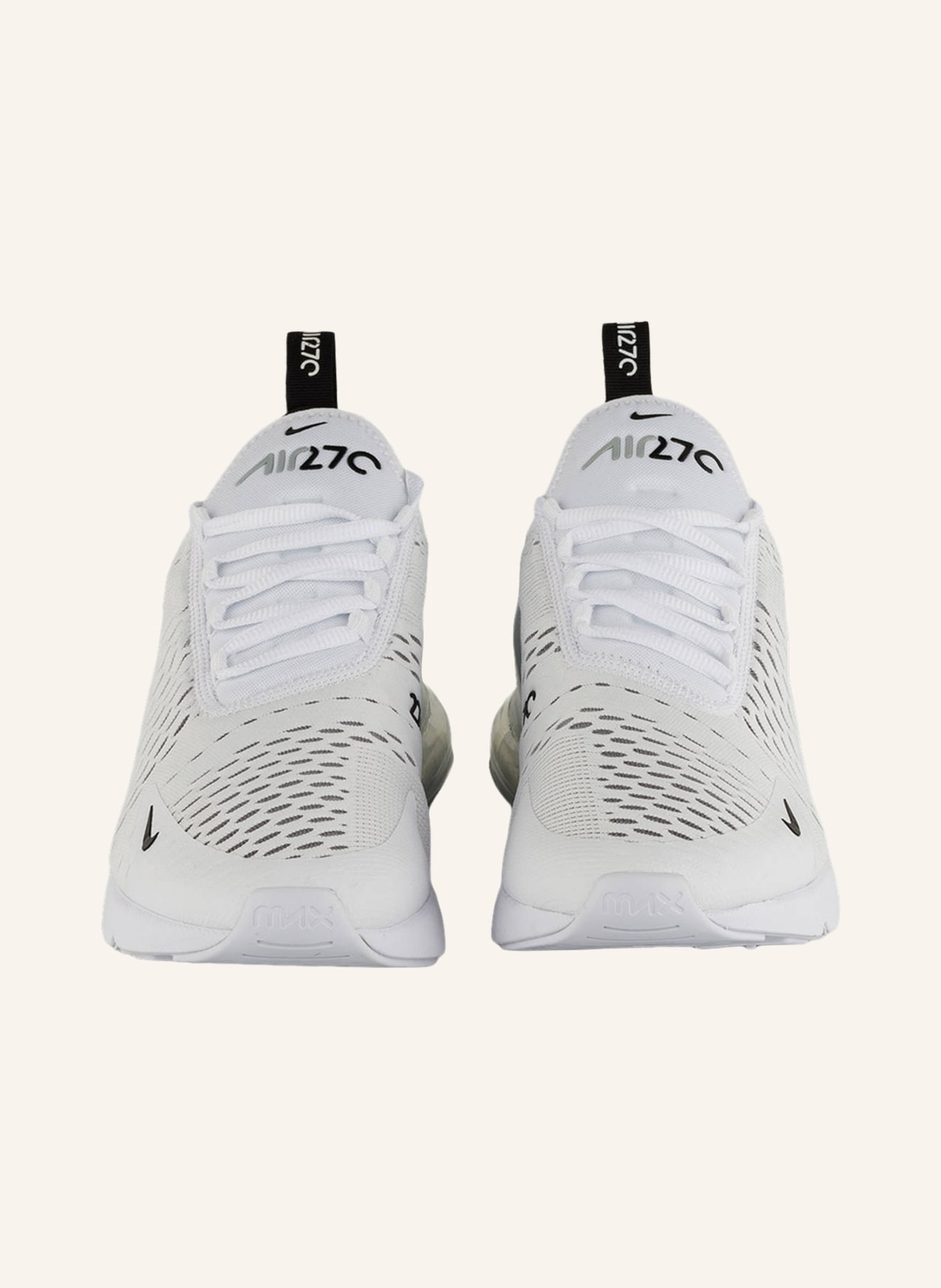 Nike air max 270 sneakers triple white sales