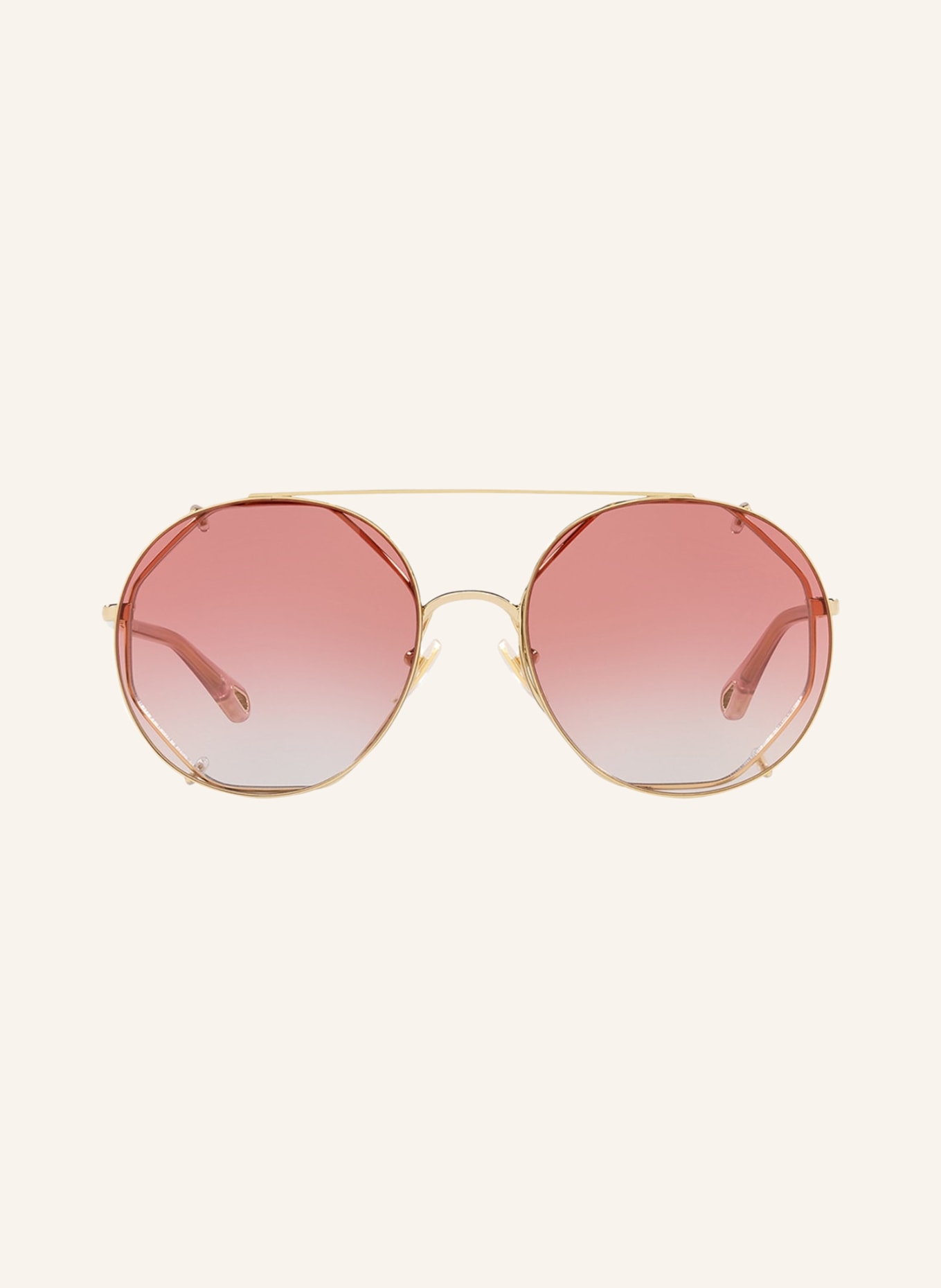 Chloé Sunglasses CH 0041S, Color: 2370U2 - GOLD/PINK GRADIENT (Image 2)