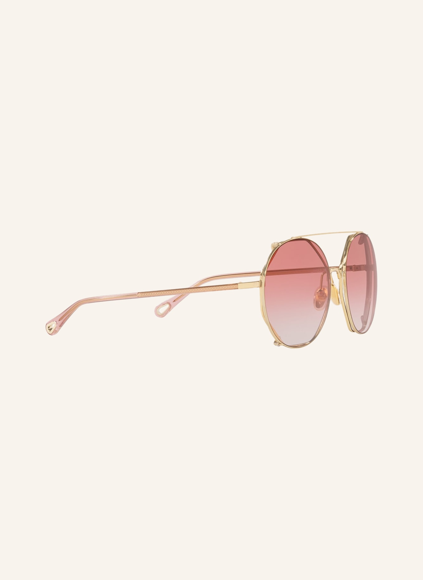 Chloé Sunglasses CH 0041S, Color: 2370U2 - GOLD/PINK GRADIENT (Image 3)