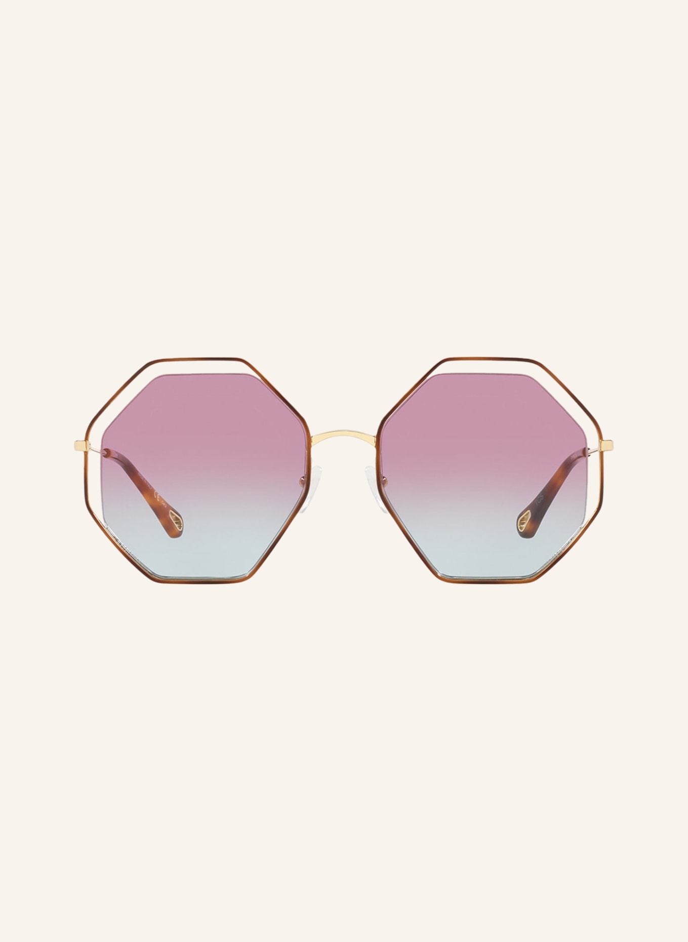 Chloé Sonnenbrille CH0046S, Farbe: 4470S2 - HAVANA/ PINK VERLAUF (Bild 2)