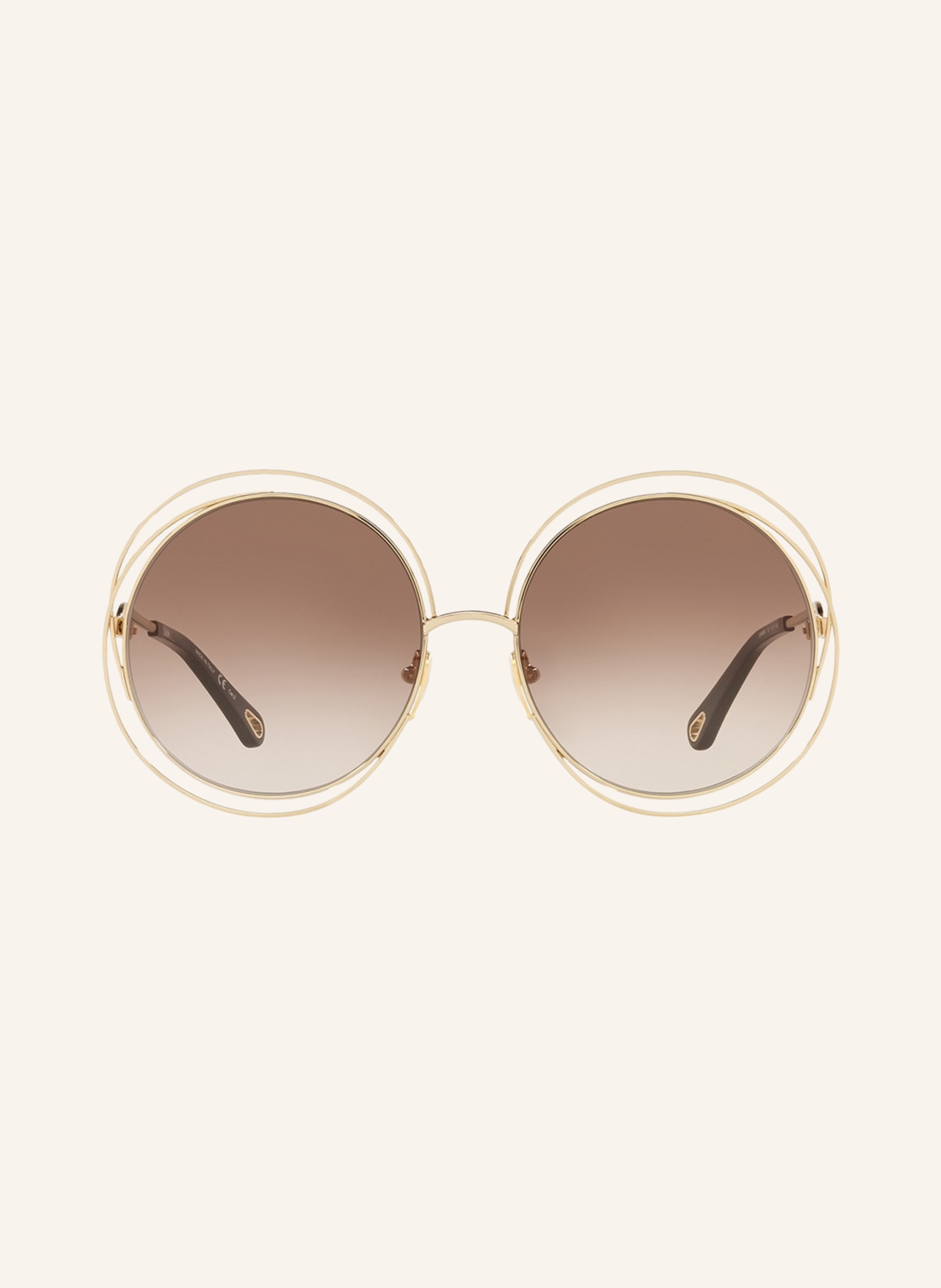 Chloé Sonnenbrille CH 0045S: 2310D4 - GOLD/ BRAUN VERLAUF