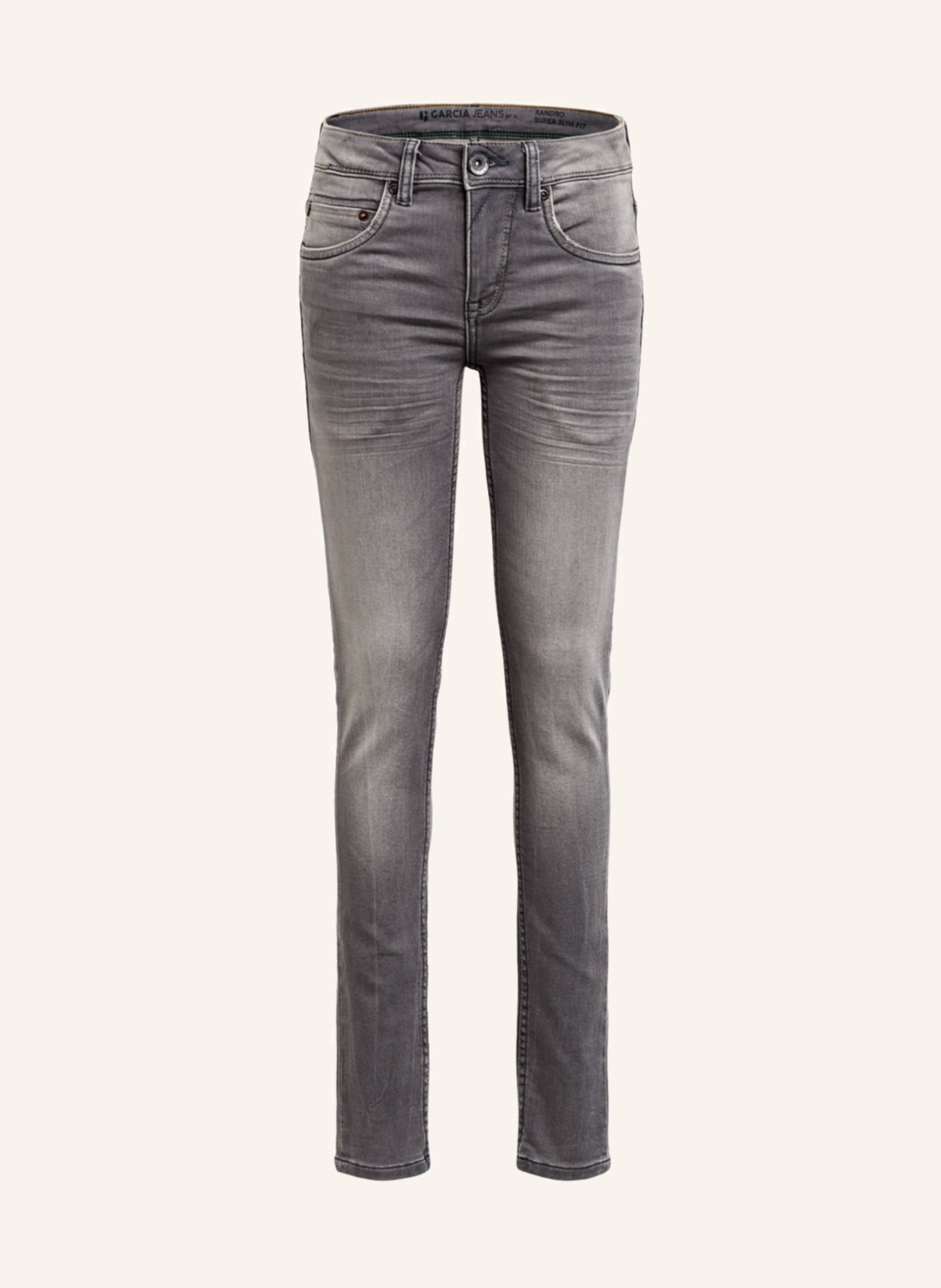 GARCIA Jeans XANDRO Super Slim Fit, Farbe: GREY STONE (Bild 1)