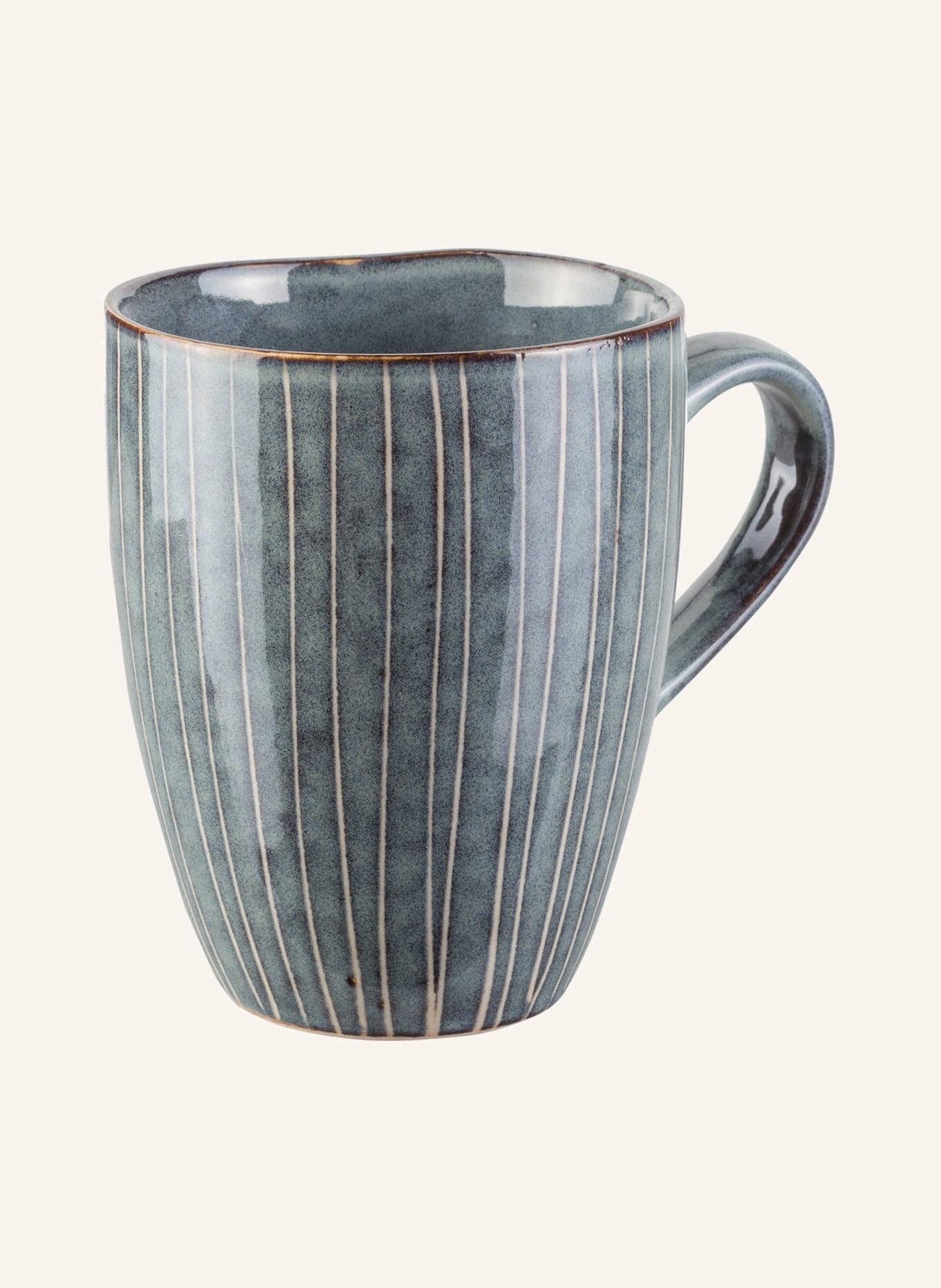 BROSTE COPENHAGEN Set of 4 mugs NORDIC SEA, Color: BLUE/ BEIGE (Image 2)