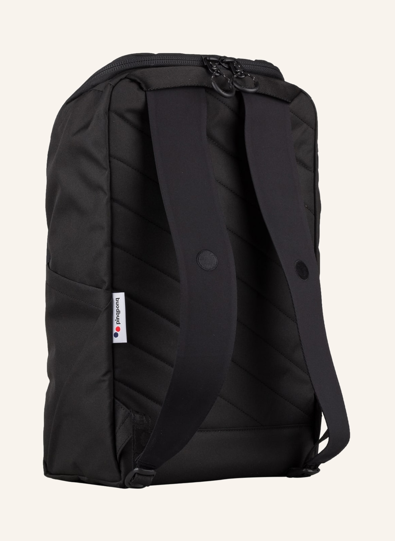 pinqponq Backpack PURIK with laptop compartment 19 l, Color: BLACK (Image 2)