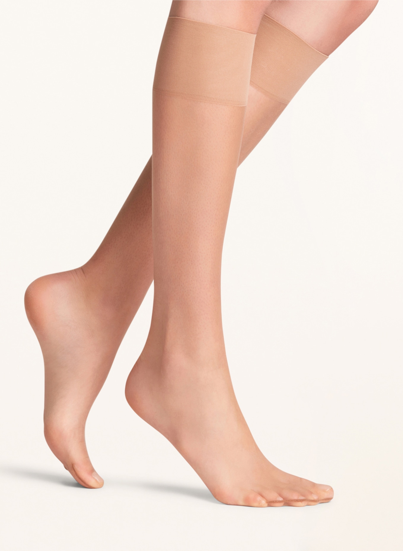FALKE Fine knee-high stockings SHELINA , Color: 4299 SUN (Image 1)