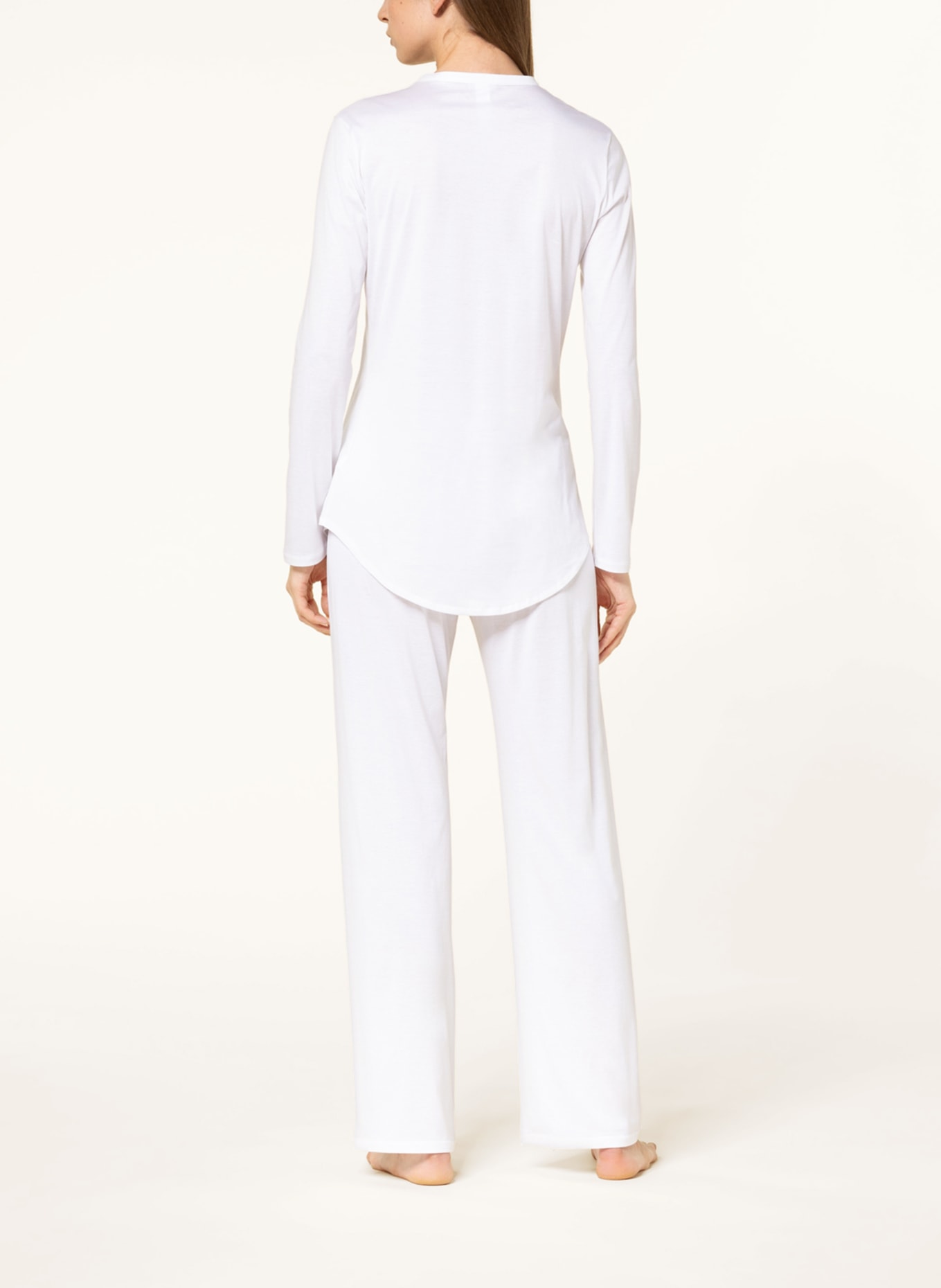 HANRO Pajamas COTTON DELUXE, Color: WHITE (Image 3)