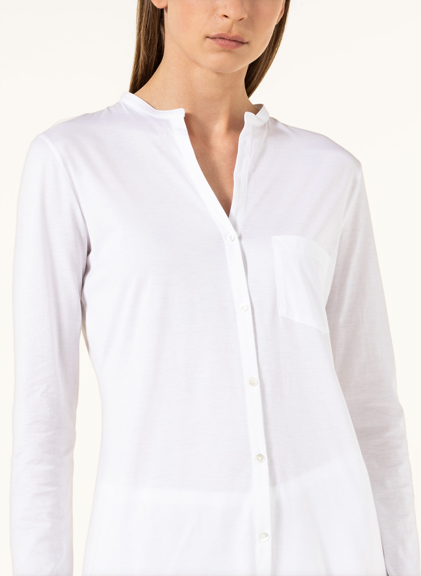 HANRO Pajamas COTTON DELUXE, Color: WHITE (Image 4)