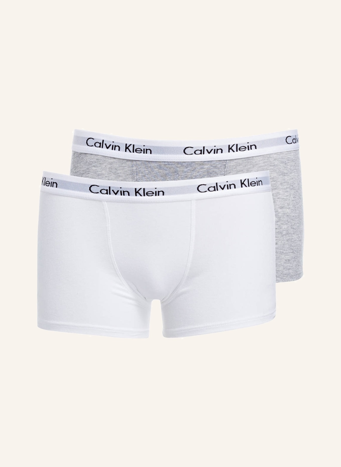 Calvin Klein 2er-Pack Boxershorts MODERN COTTON, Farbe: GRAU/ WEISS (Bild 1)