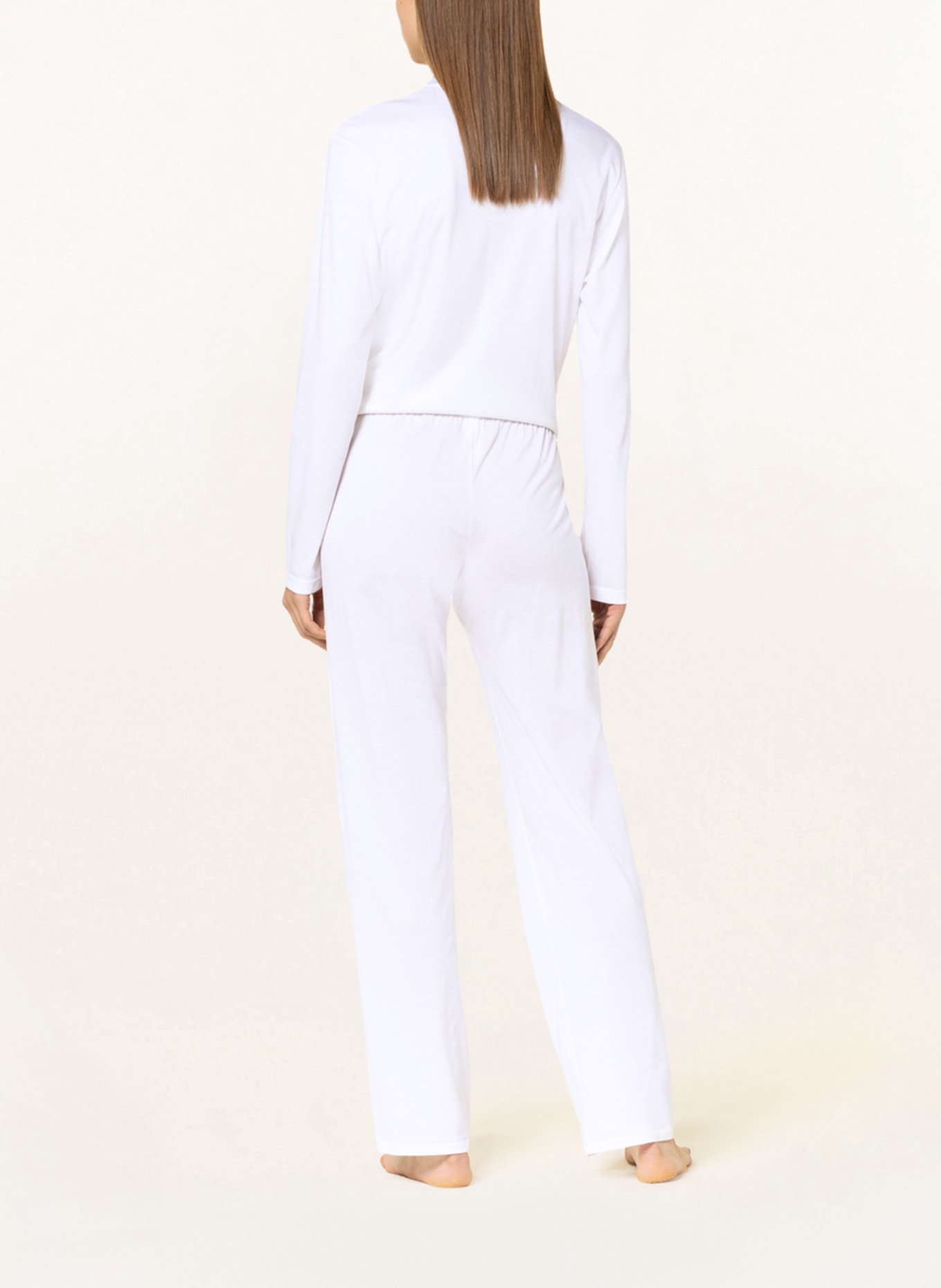 HANRO Pajama pants COTTON DELUXE, Color: WHITE (Image 3)