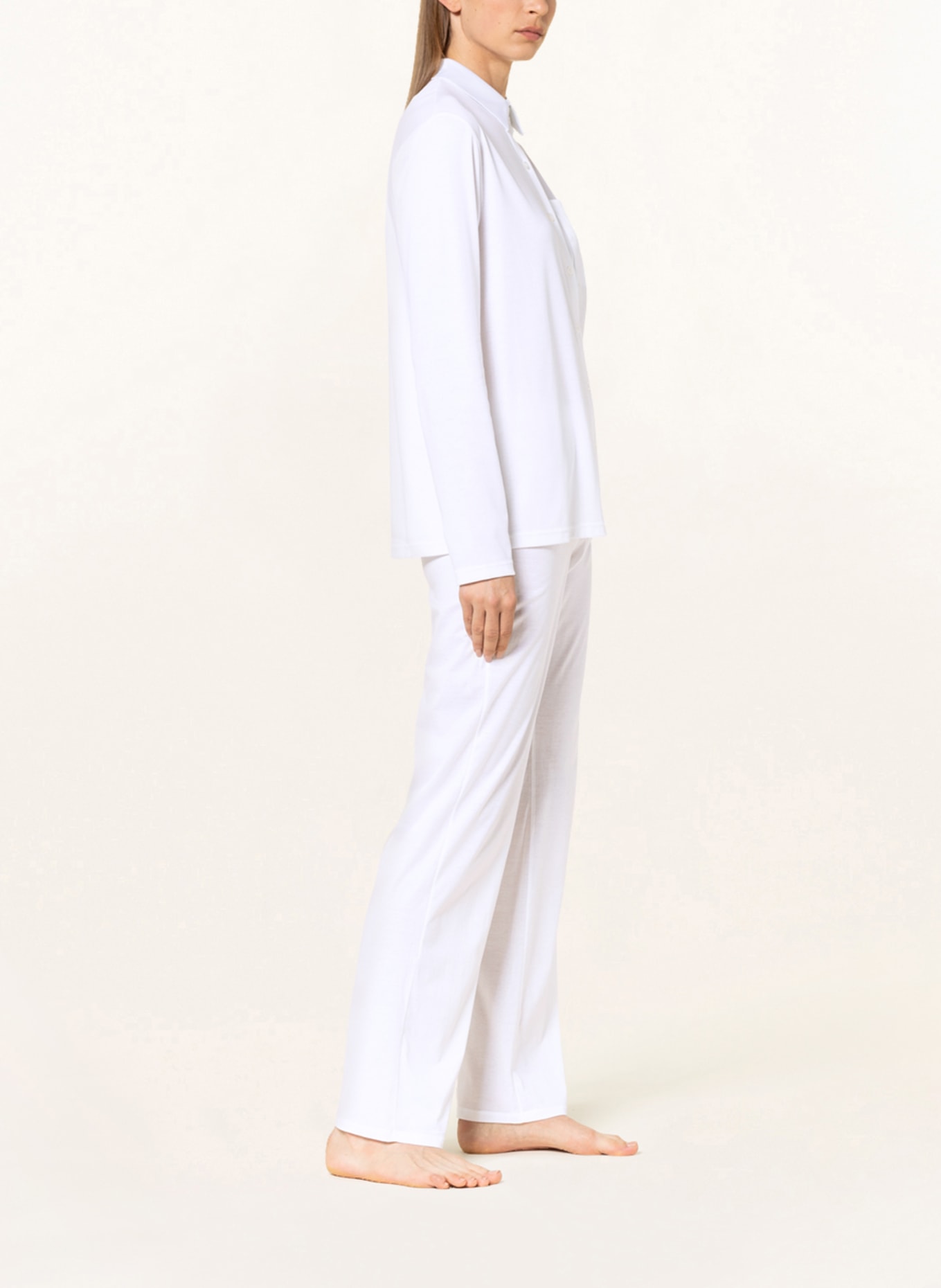 HANRO Pajama pants COTTON DELUXE, Color: WHITE (Image 4)