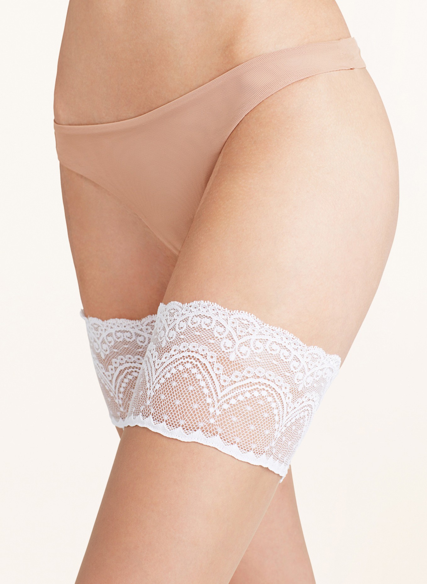 FALKE Stay-up stockings INVISIBLE DELUXE , Color: 0992 BRAS/WHITE (Image 2)