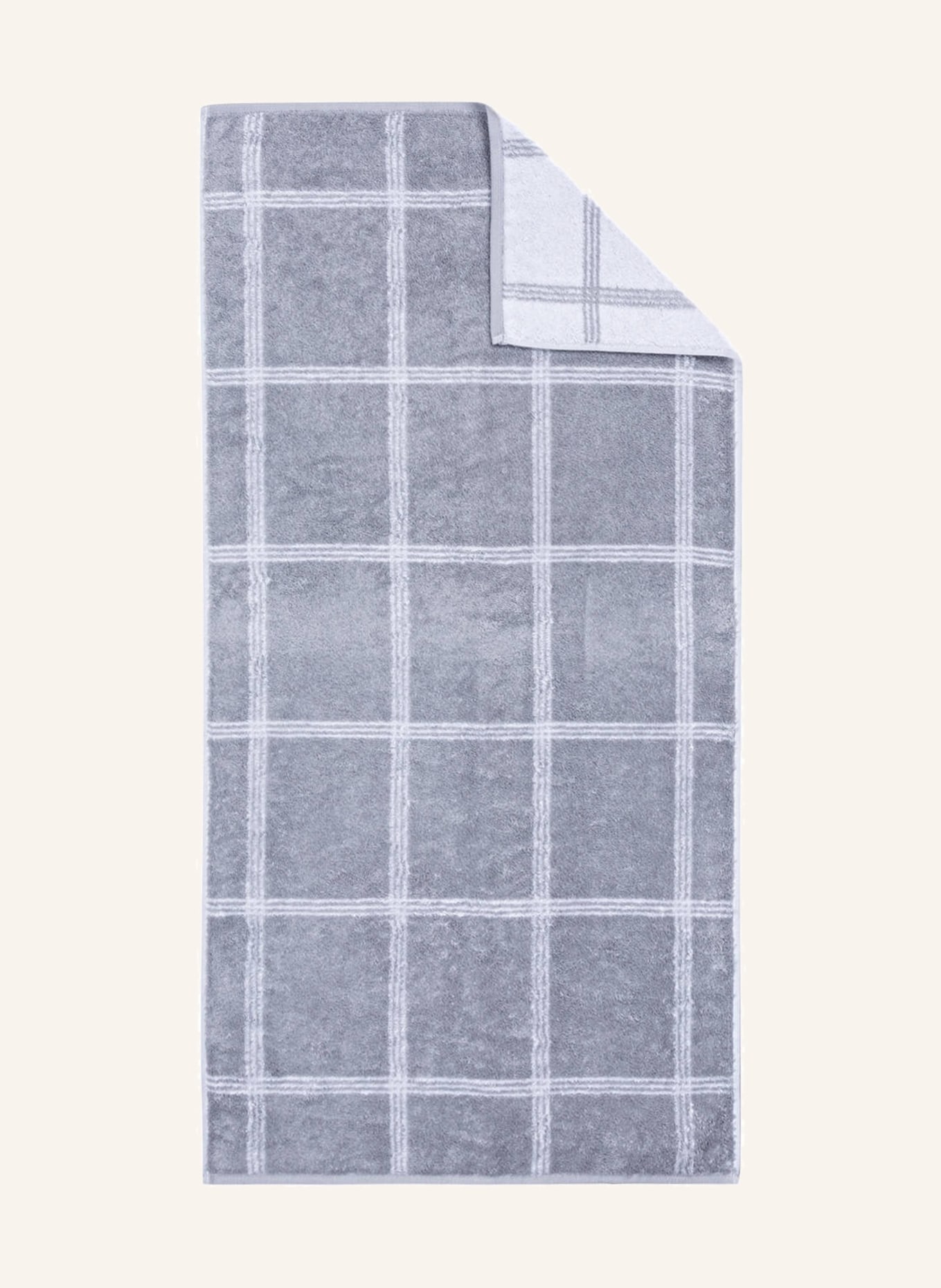 Cawö Towel LUXURY HOME, Color: GRAY/ WHITE (Image 2)