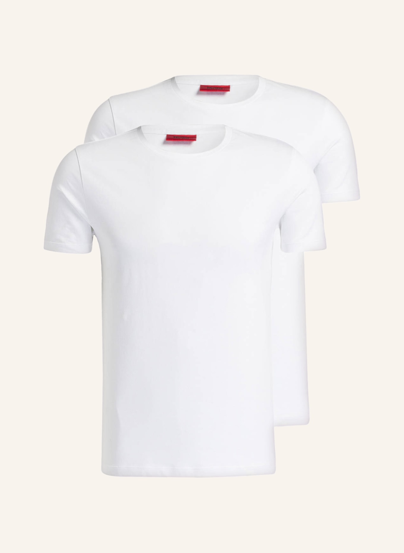 HUGO 2-pack T-shirts, Color: WHITE (Image 1)