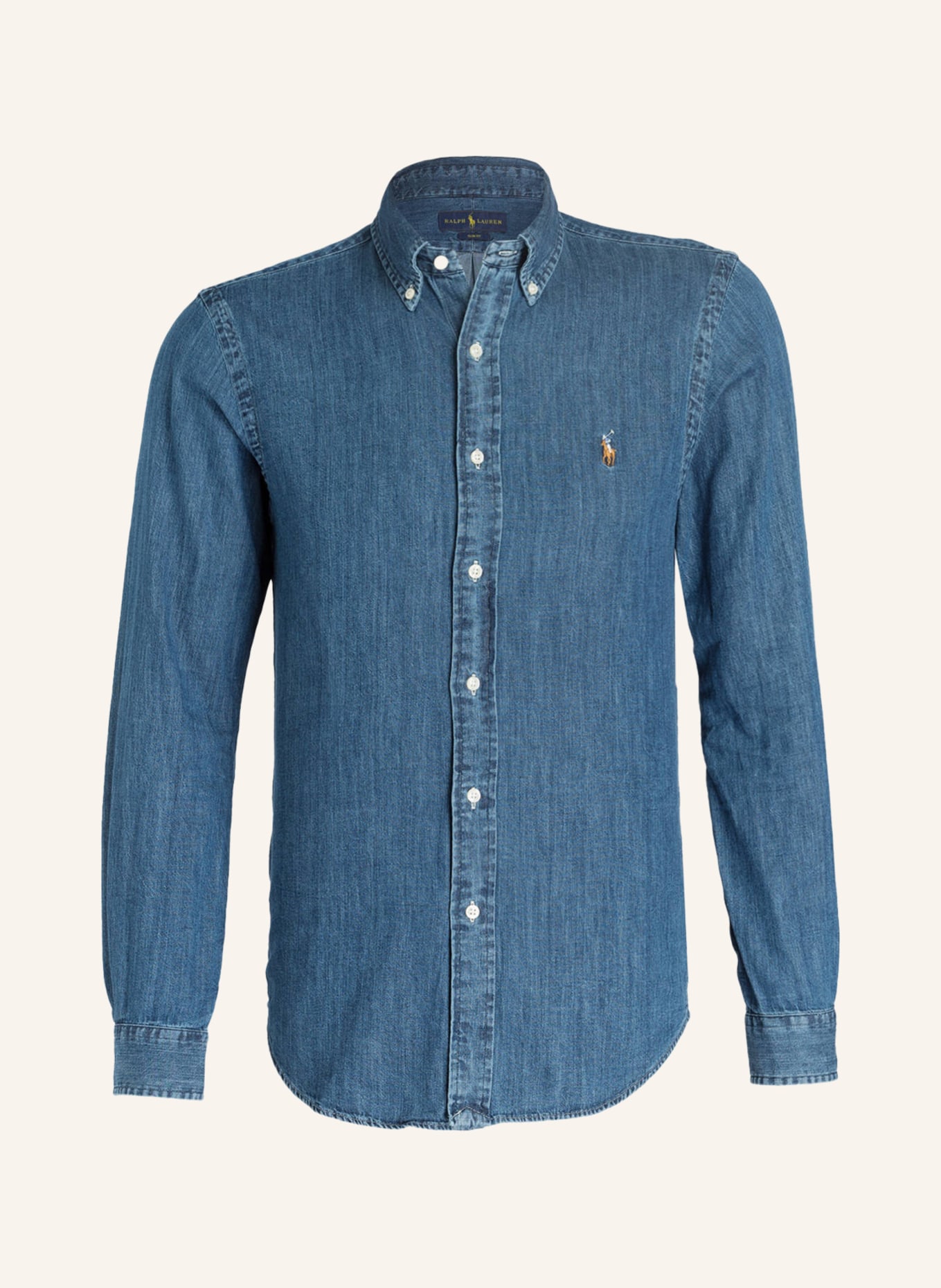 POLO RALPH LAUREN Denim shirt slim fit, Color: BLUE (Image 1)