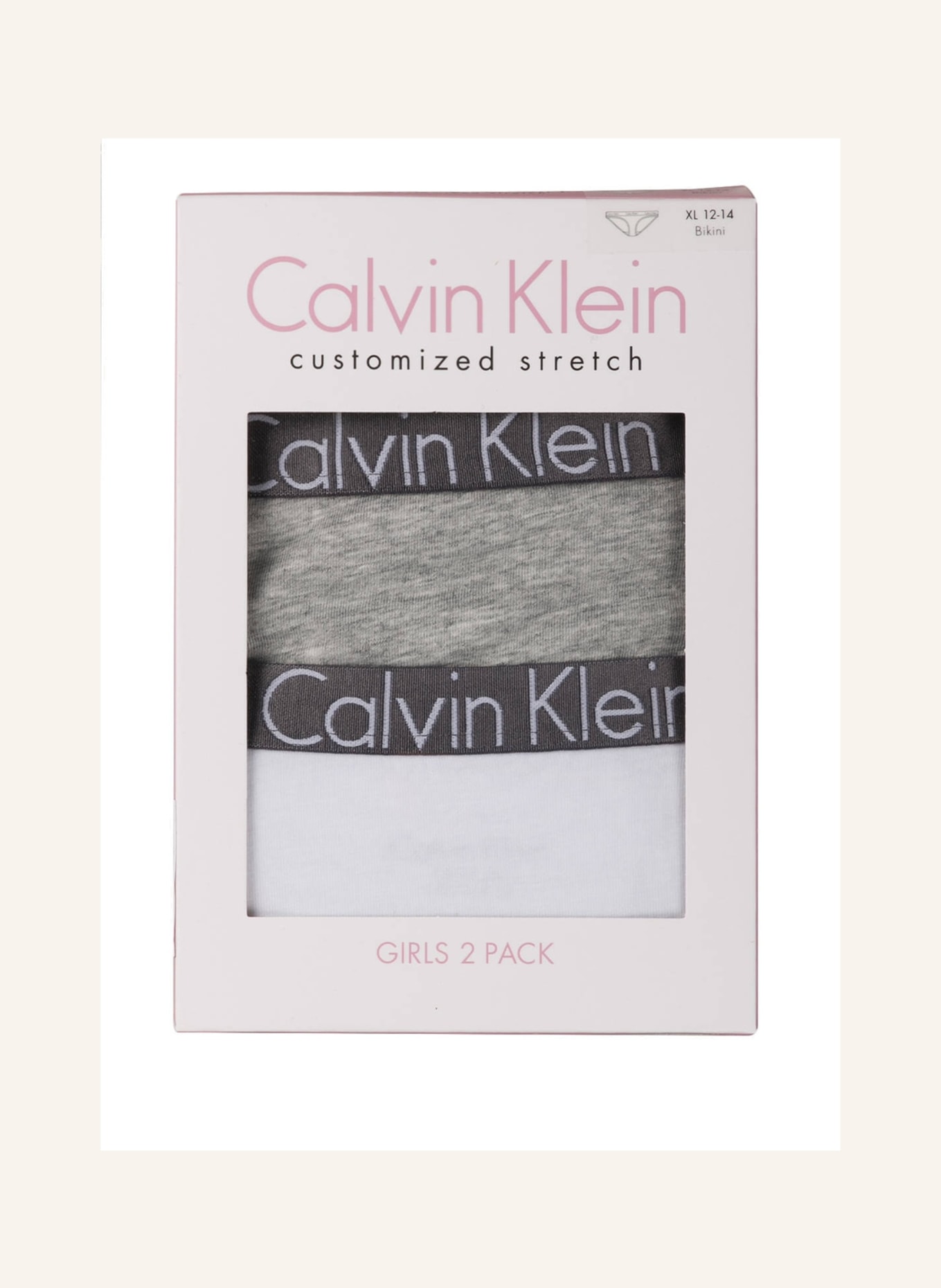 Calvin Klein 2er-Pack Slips MODERN COTTON, Farbe: HELLGRAU/ WEISS (Bild 3)
