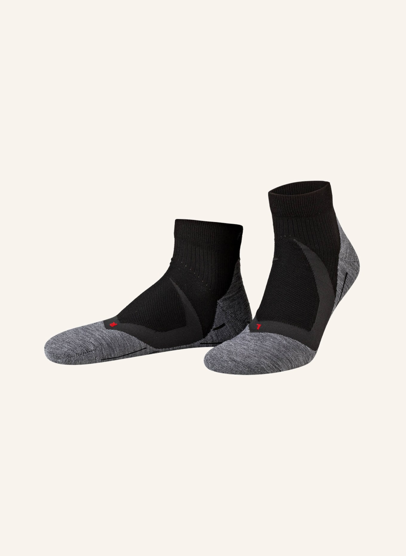 FALKE Laufsocken RU4 COOL SHORT: 3010 BLACK-MIX