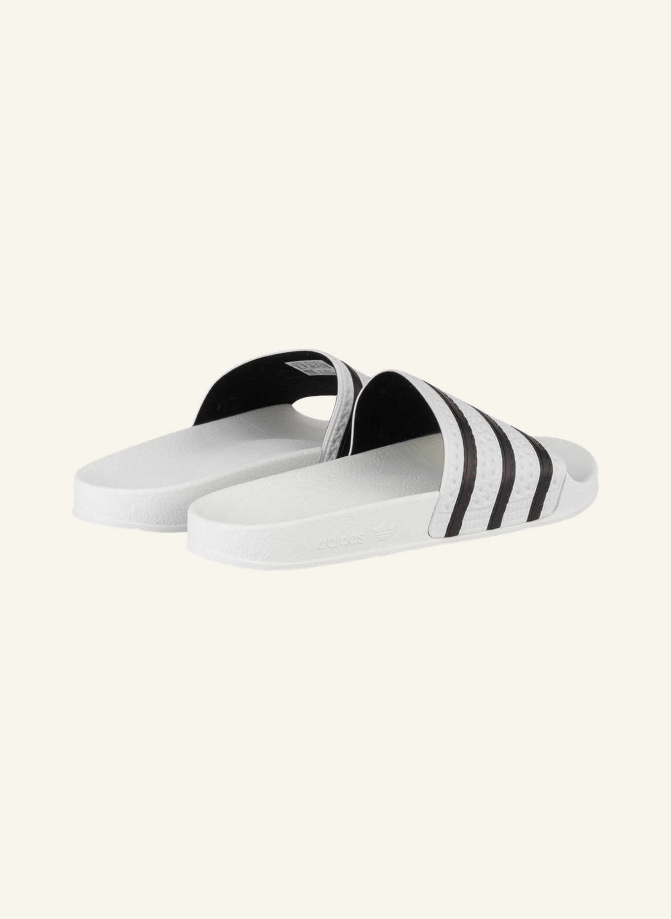 adidas Originals Slides ADILETTE, Color: WHITE/ BLACK (Image 2)