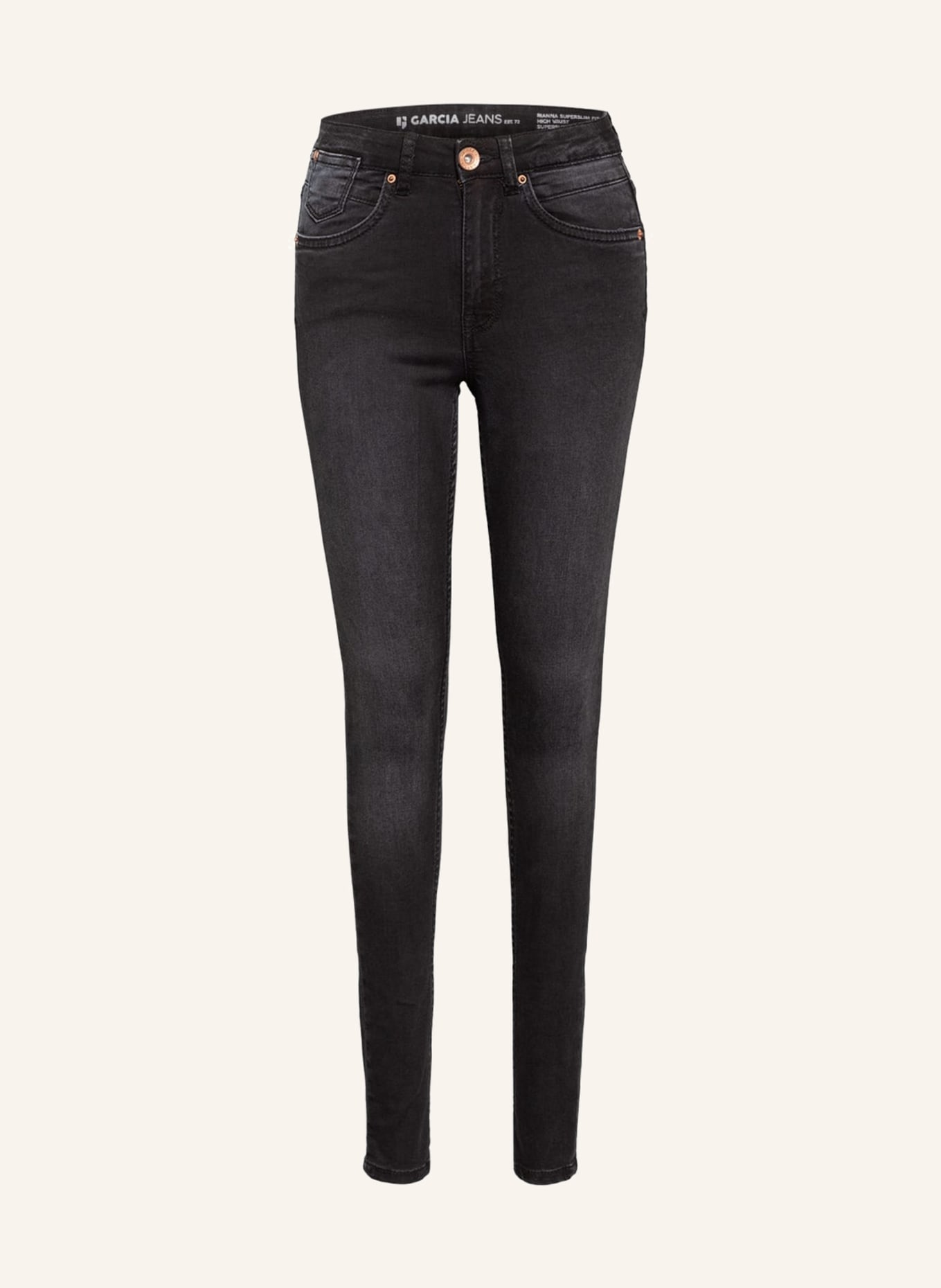 GARCIA Jeans RIANNA Super Slim Fit, Farbe: DUNKELGRAU (Bild 1)