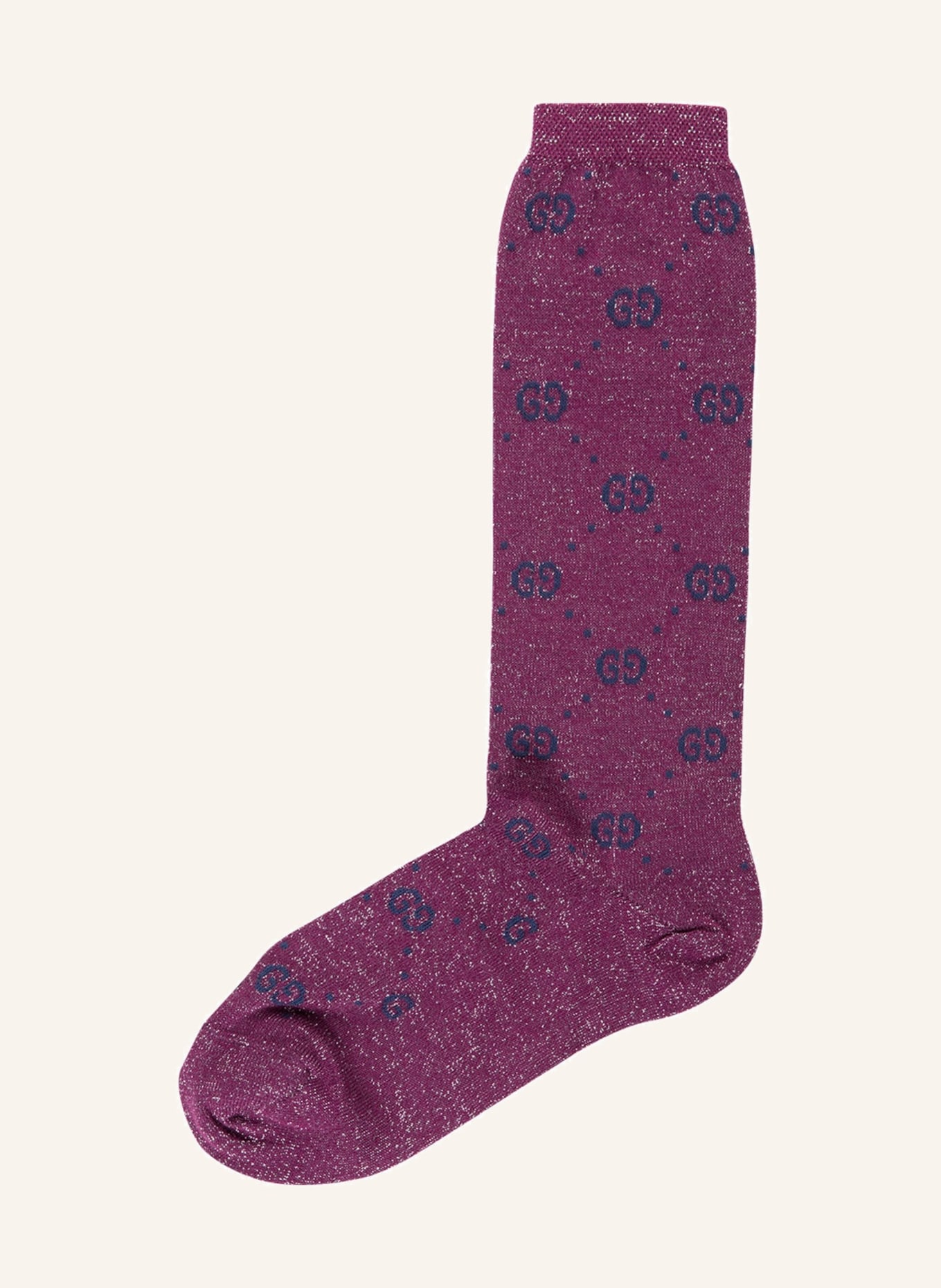 GUCCI Socken mit Glitzergarn , Farbe: 5468 MAUVE/BLUE (Bild 1)