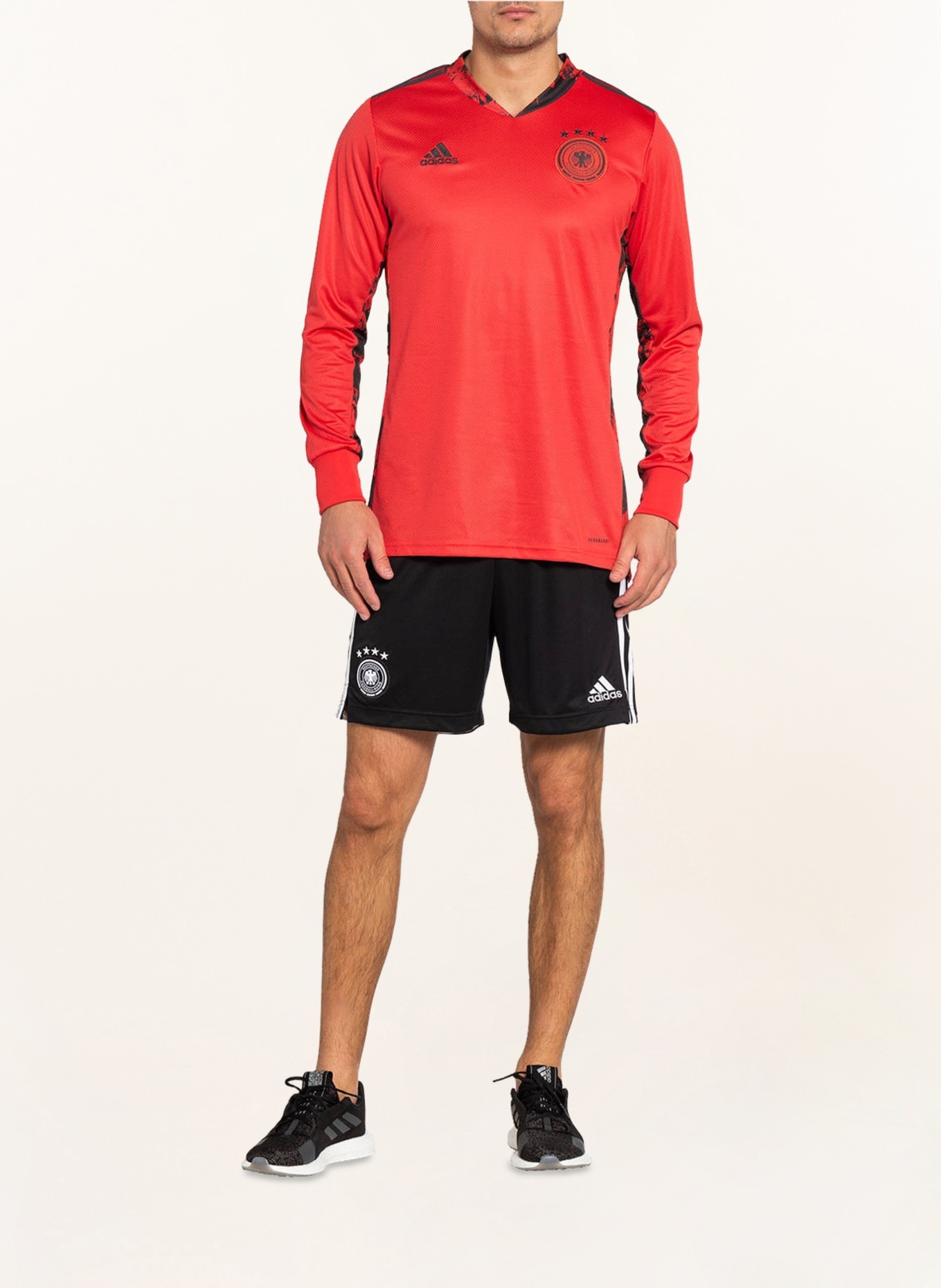 adidas Goalkeeper jersey HEIMSPIEL, Color: DARK RED/ BLACK (Image 2)