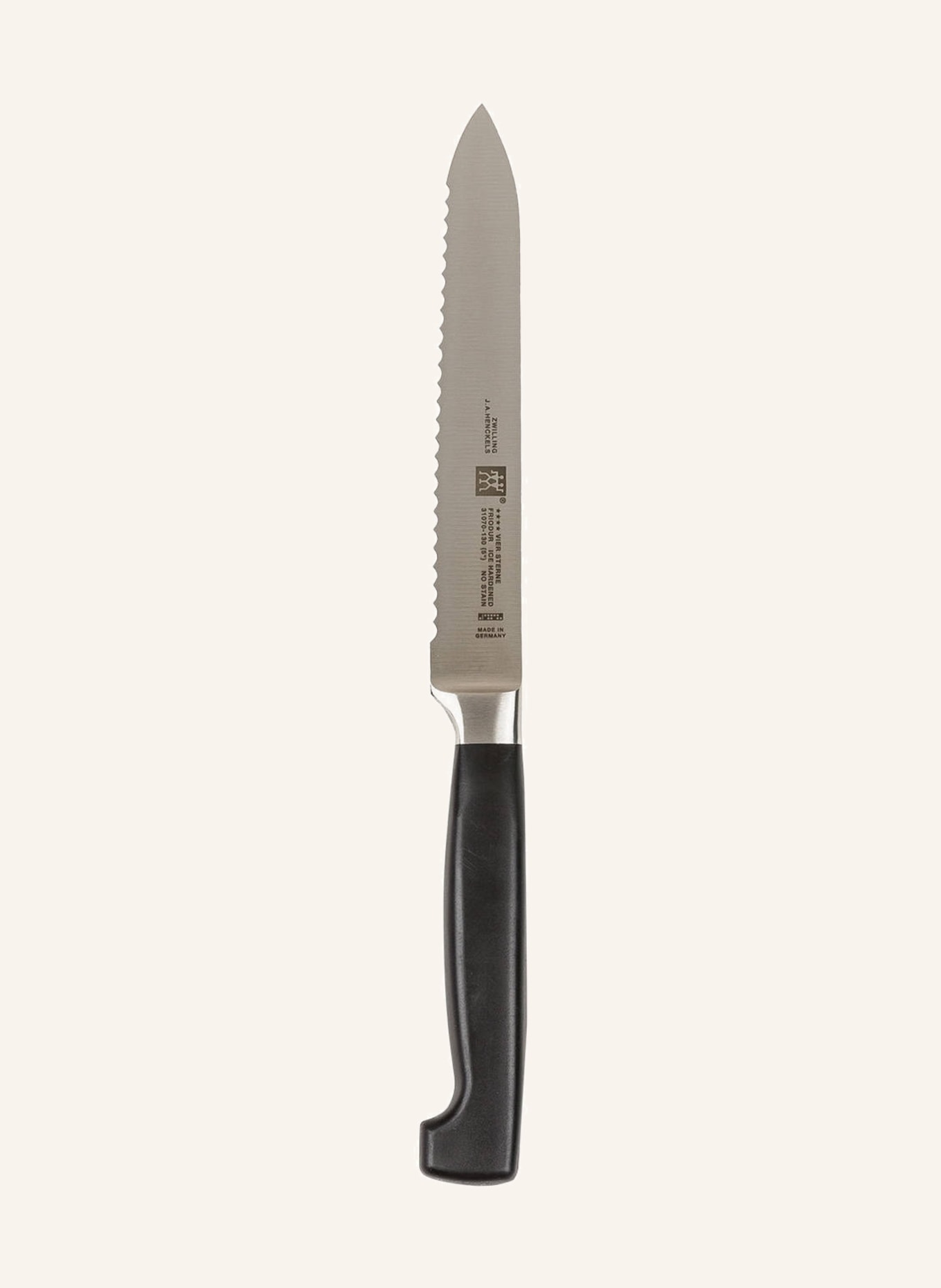 ZWILLING Nóż kuchenny ****VIER STERNE, Kolor: CZARNY/ SREBRNY (Obrazek 1)