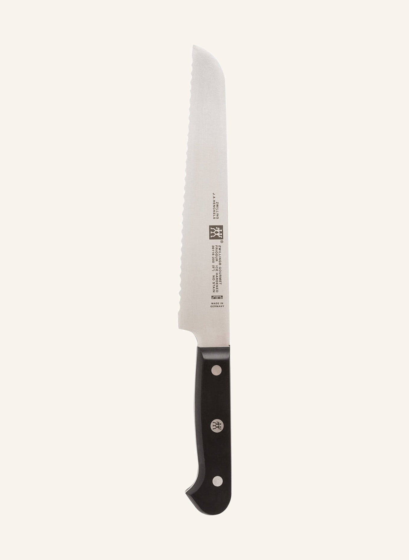 ZWILLING Nůž na chléb GOURMET, Barva: ČERNÁ/ STŘÍBRNÁ (Obrázek 1)
