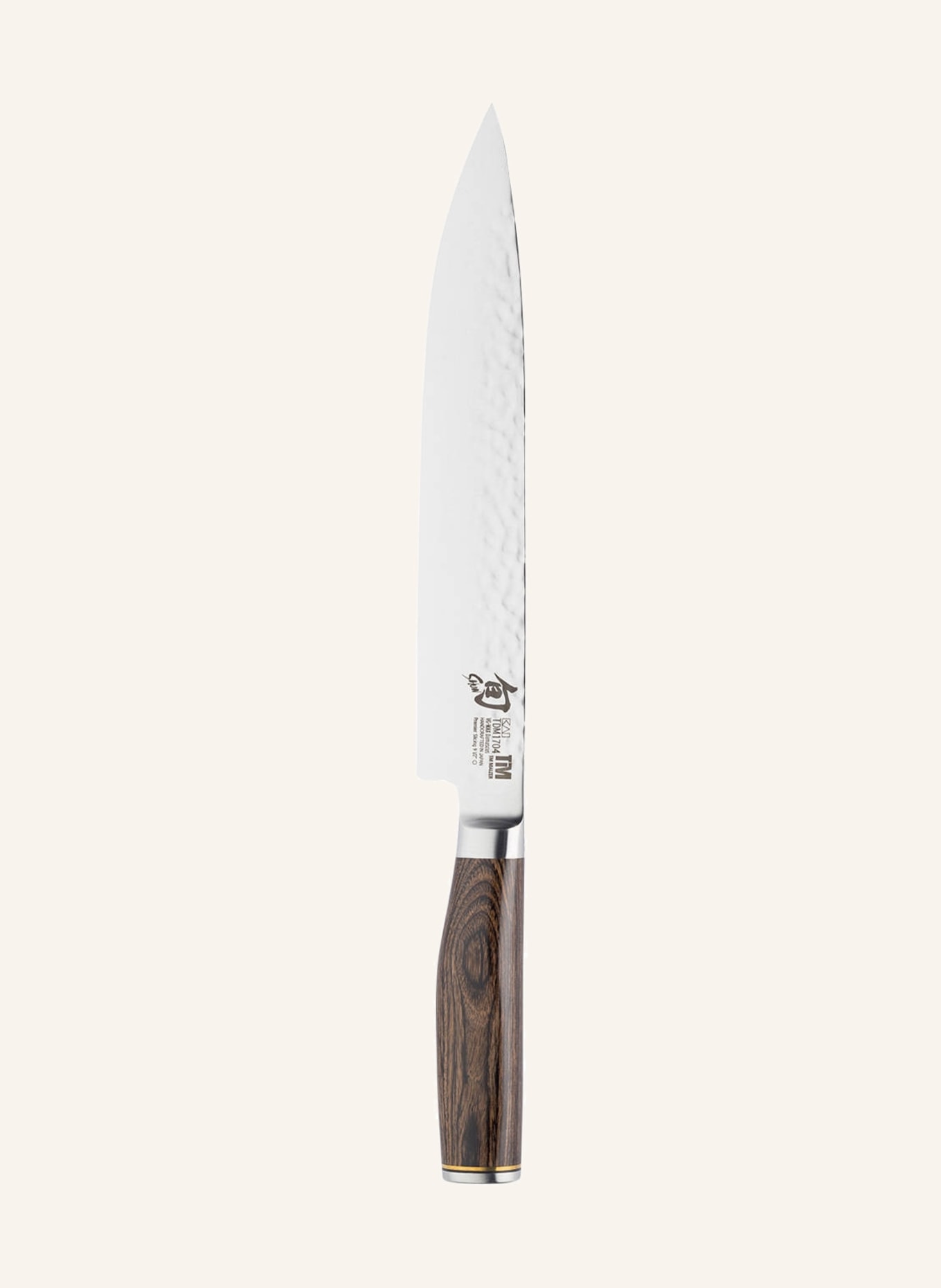 KAI Knife TDM-1704, Color: DARK BROWN/ SILVER (Image 1)