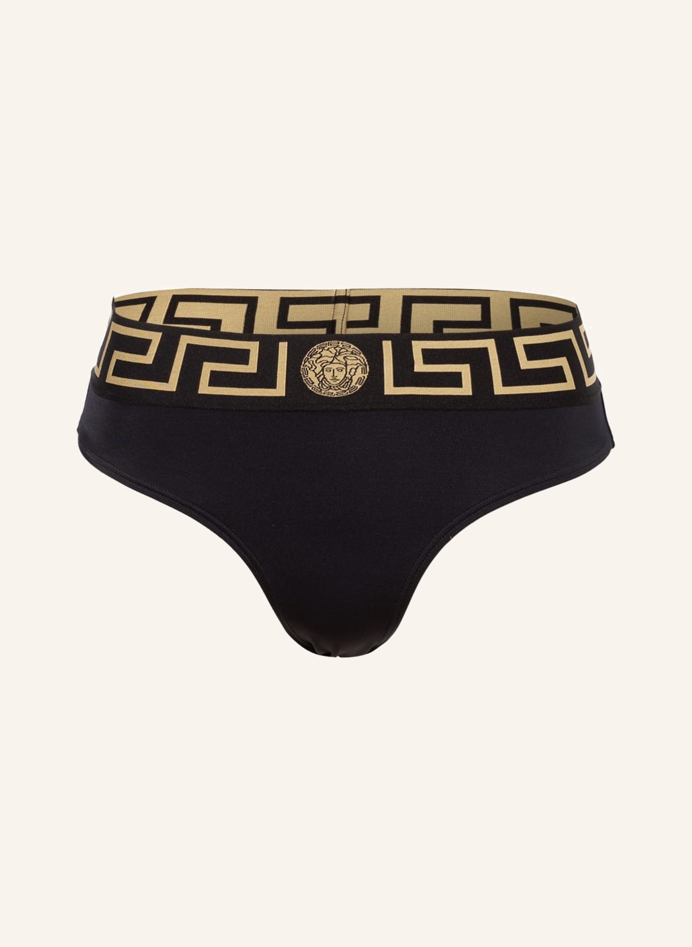 VERSACE Basic bikini bottoms, Color: BLACK/ GOLD (Image 1)