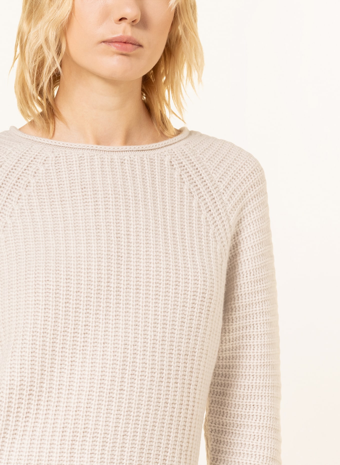 lilienfels Cashmere-Pullover mit 3/4-Arm, Farbe: CREME (Bild 4)