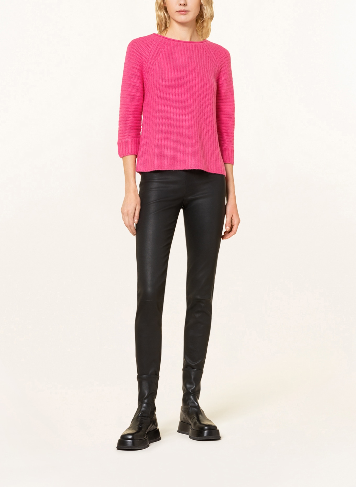 lilienfels Cashmere-Pullover mit 3/4-Arm, Farbe: PINK (Bild 2)