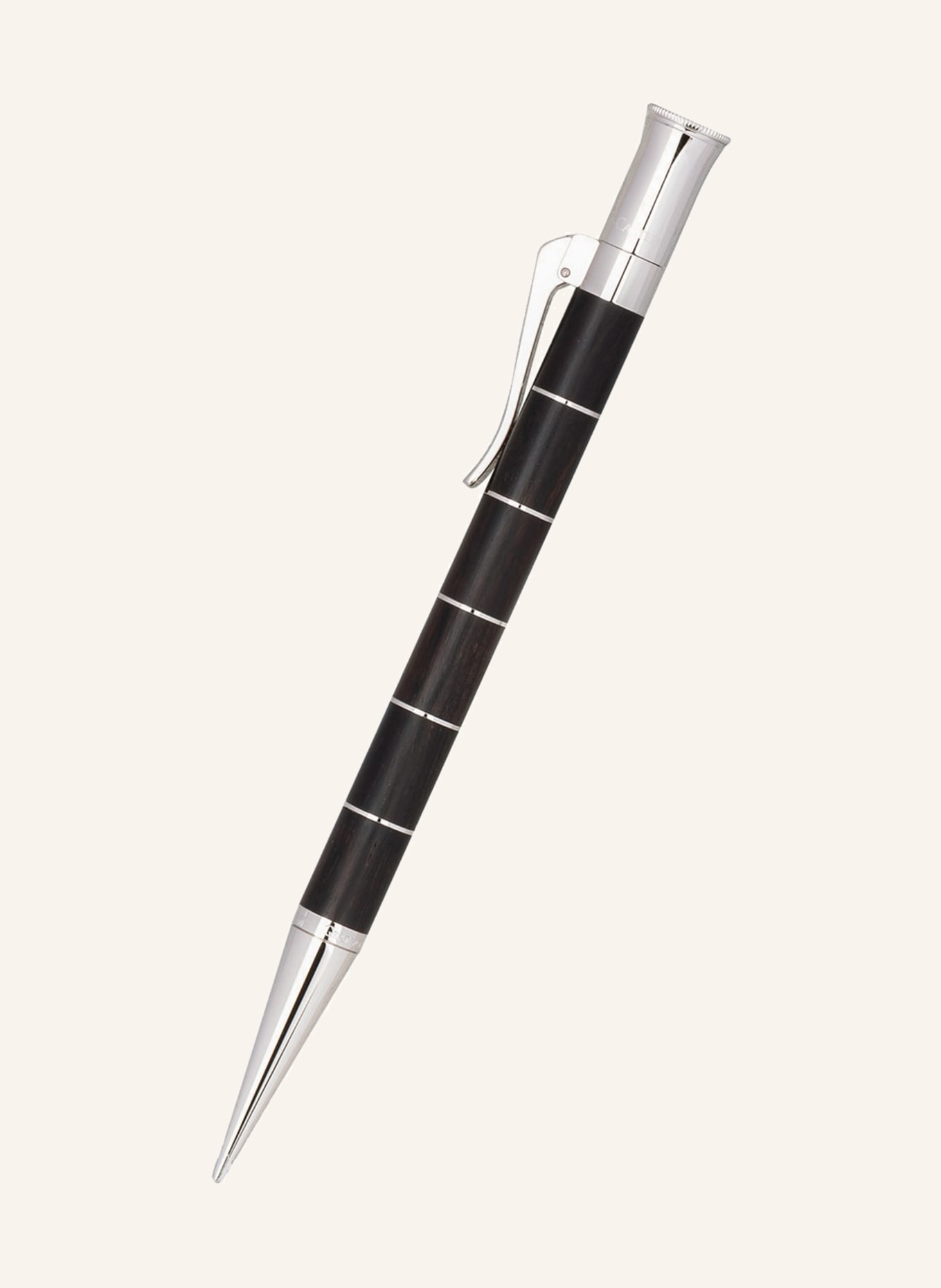 GRAF VON FABER-CASTELL Mechanická tužka CLASSIC ANELLO, Barva: HNĚDÁ/ STŘÍBRNÁ (Obrázek 1)