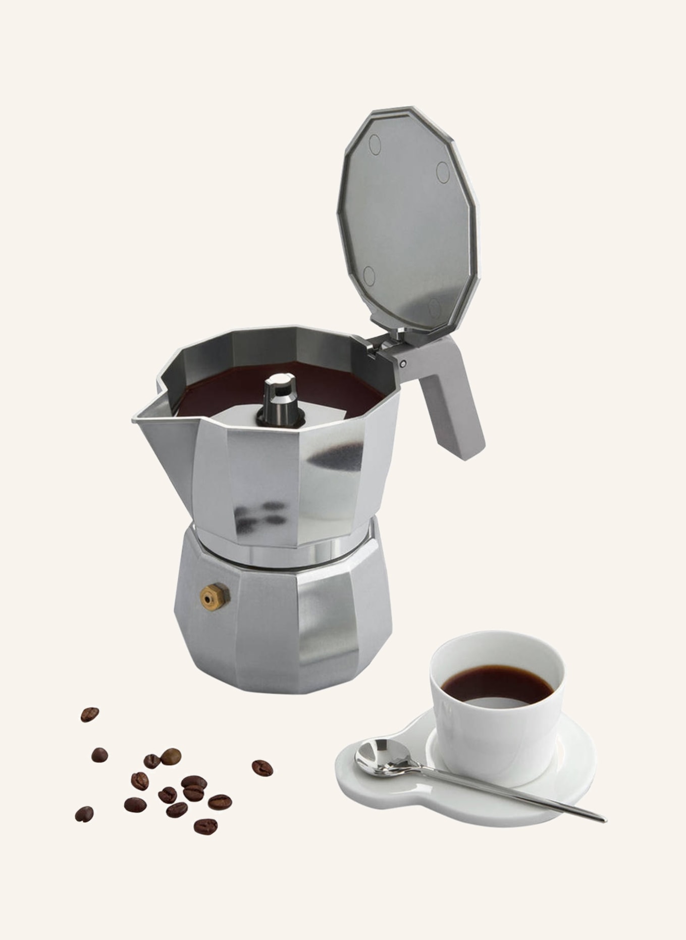 ALESSI Espressovač, Barva: STŘÍBRNÁ (Obrázek 3)