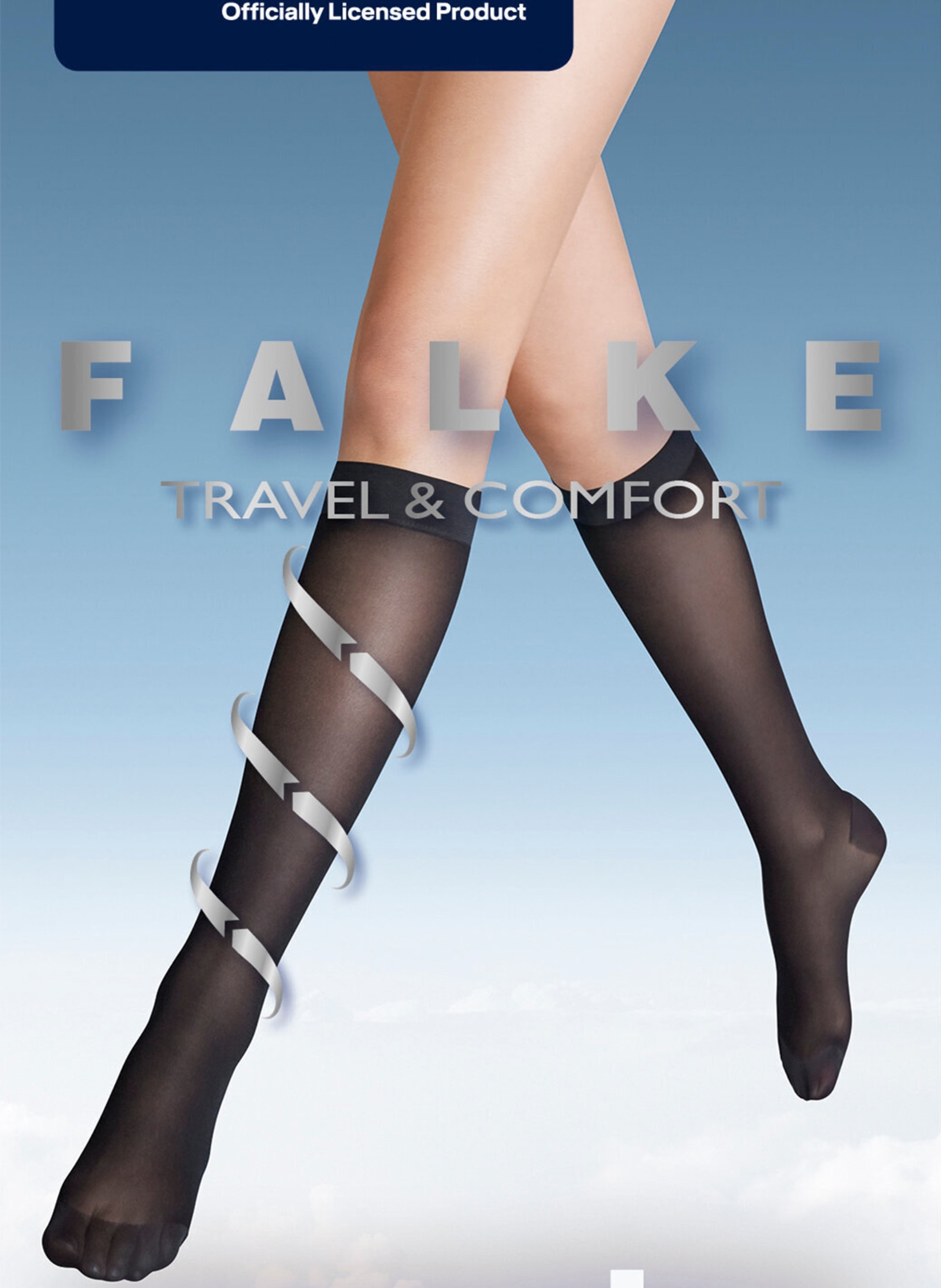 FALKE Fine knee-high stockings ENERGIZE KNEE-HIGH 30 DEN , Color: 4059 COCOON (Image 4)