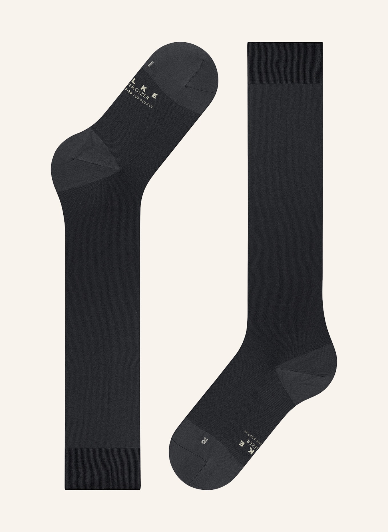 FALKE Knee high stockings ENERGIZER , Color: 3009 BLACK (Image 4)
