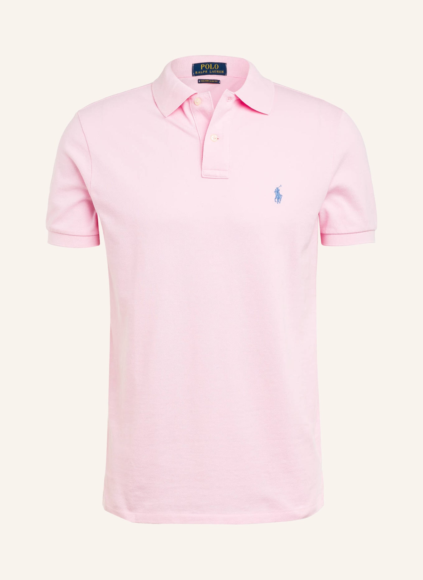 POLO RALPH LAUREN Piqué-Poloshirt Custom Slim Fit , Farbe: ROSA (Bild 1)