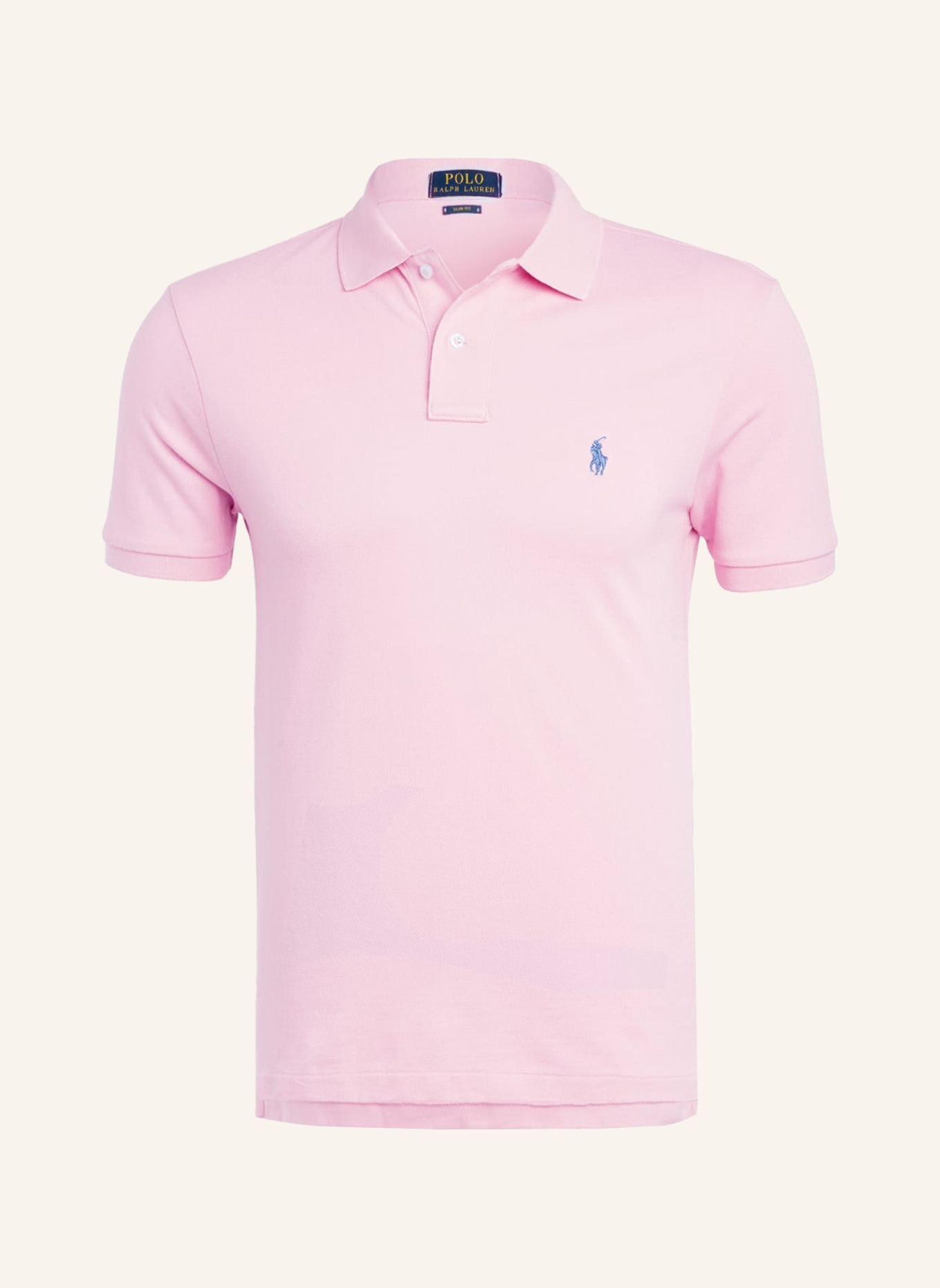 POLO RALPH LAUREN Piqué-Poloshirt Slim Fit, Farbe: ROSA (Bild 1)