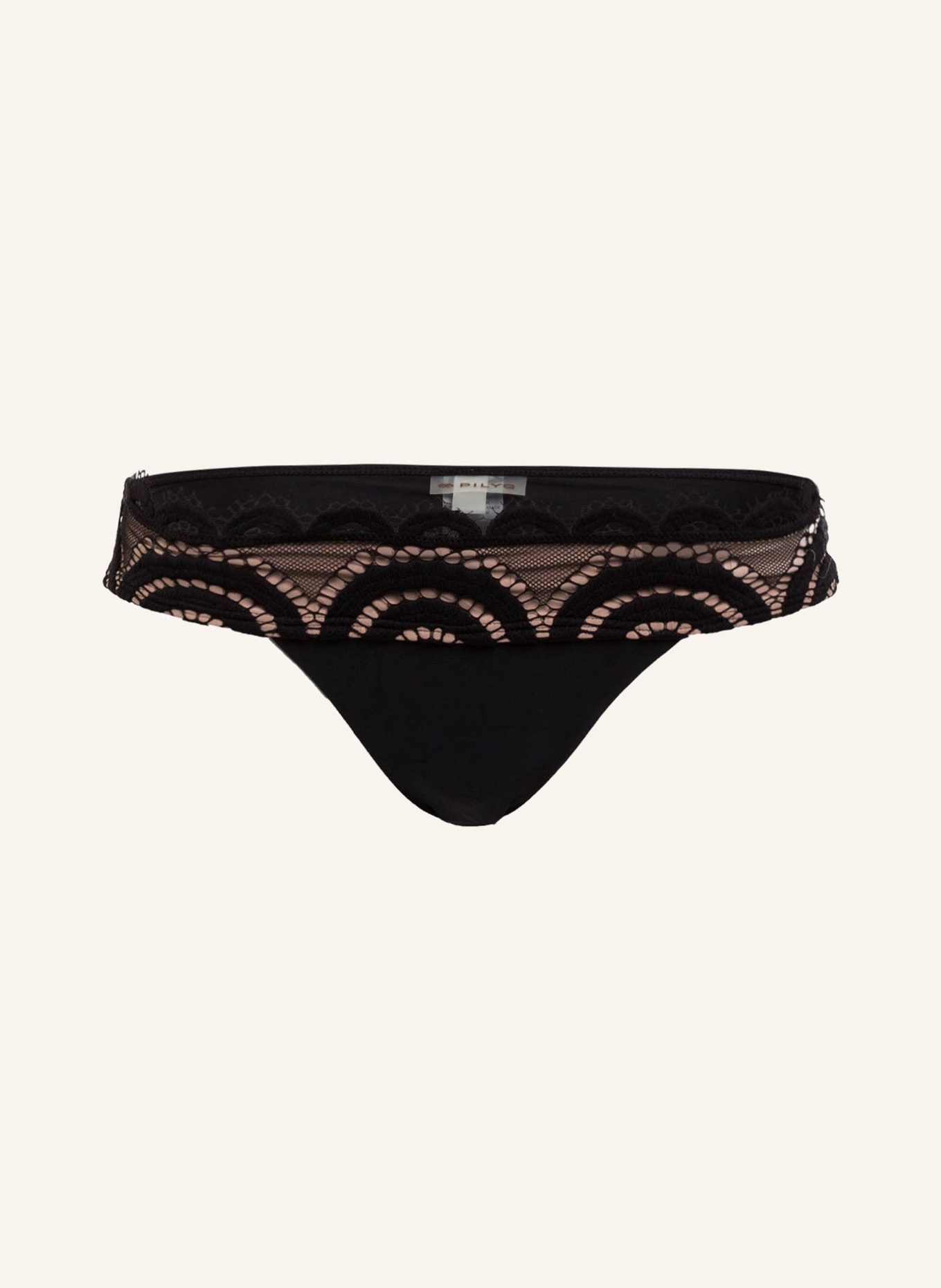 PILYQ Basic bikini bottoms MIDNIGHT, Color: BLACK (Image 1)