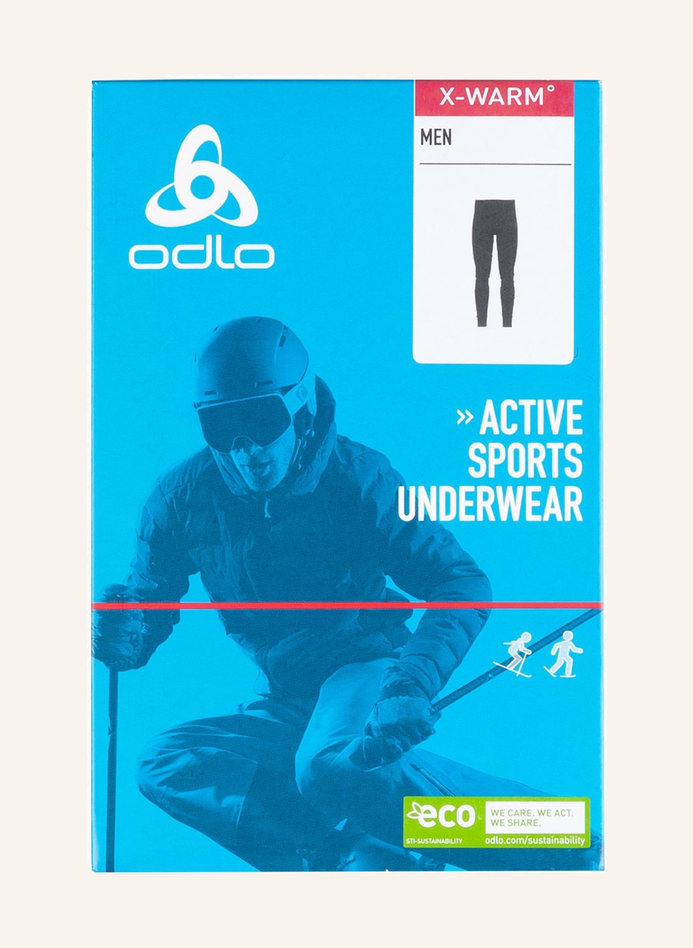 odlo Funktionswäsche-Hose ACTIVE X-WARM ECO: SCHWARZ