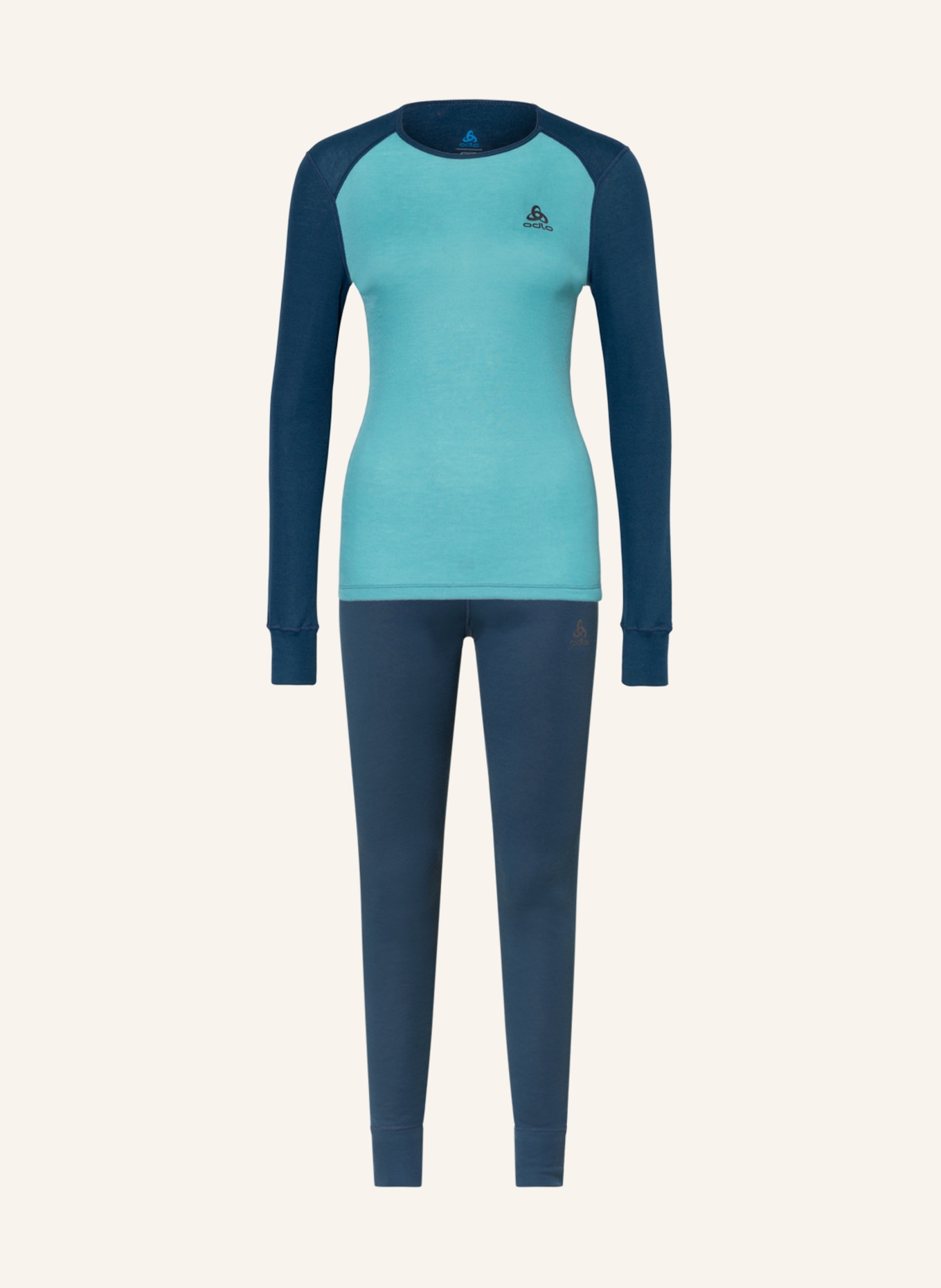 odlo Souprava funkčního prádla ACTIVE WARM: MODRÁ