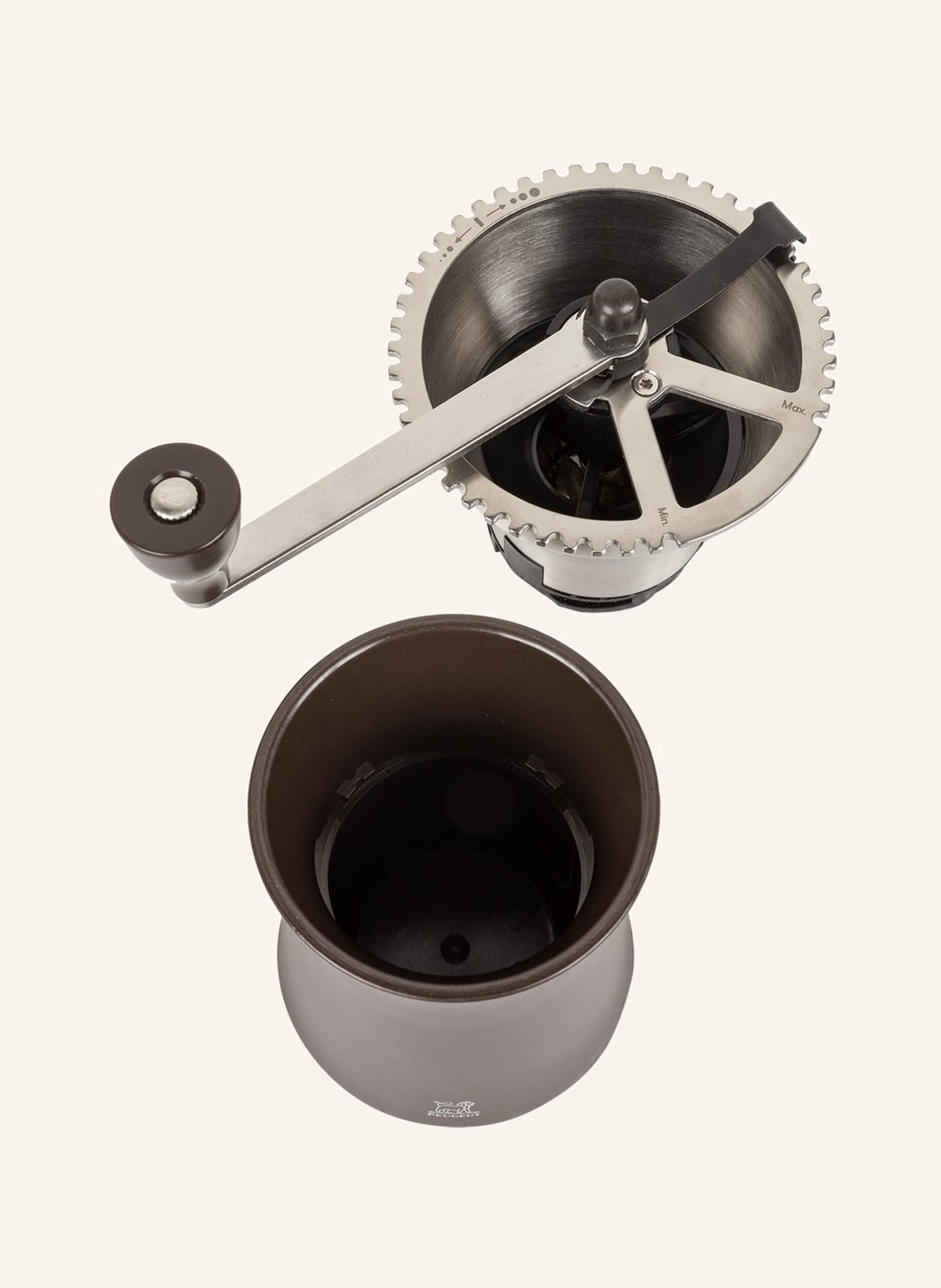 PEUGEOT Coffee grinder KRONOS, Color: DARK BROWN/ SILVER (Image 2)