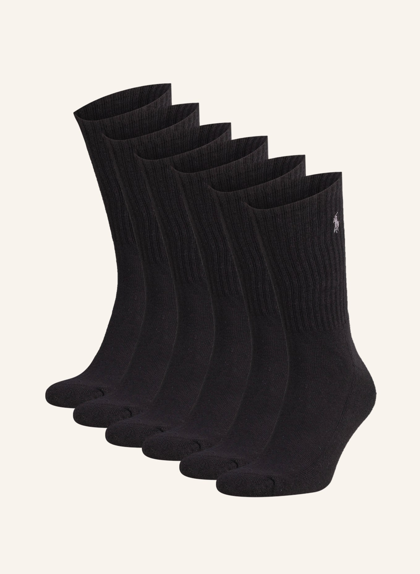 POLO RALPH LAUREN Ponožky, sada 6 párů , Barva: 001 BLACK (Obrázek 1)
