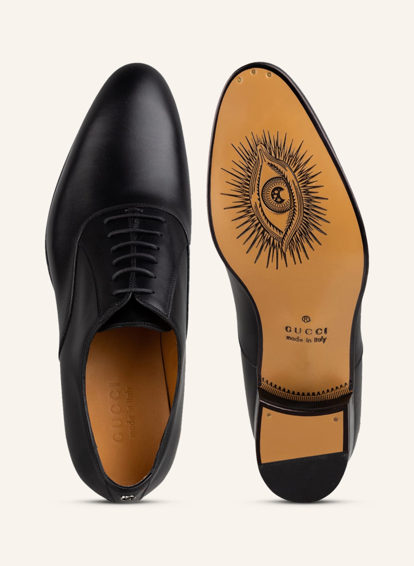 GUCCI Buty sznurowane, Kolor: 1000 BLACK (Obrazek 5)