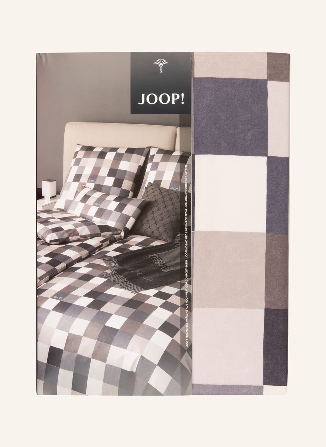 JOOP! Bettwäsche MOSAIC, Farbe: CREME/ GRAU/ TAUPE (Bild 3)