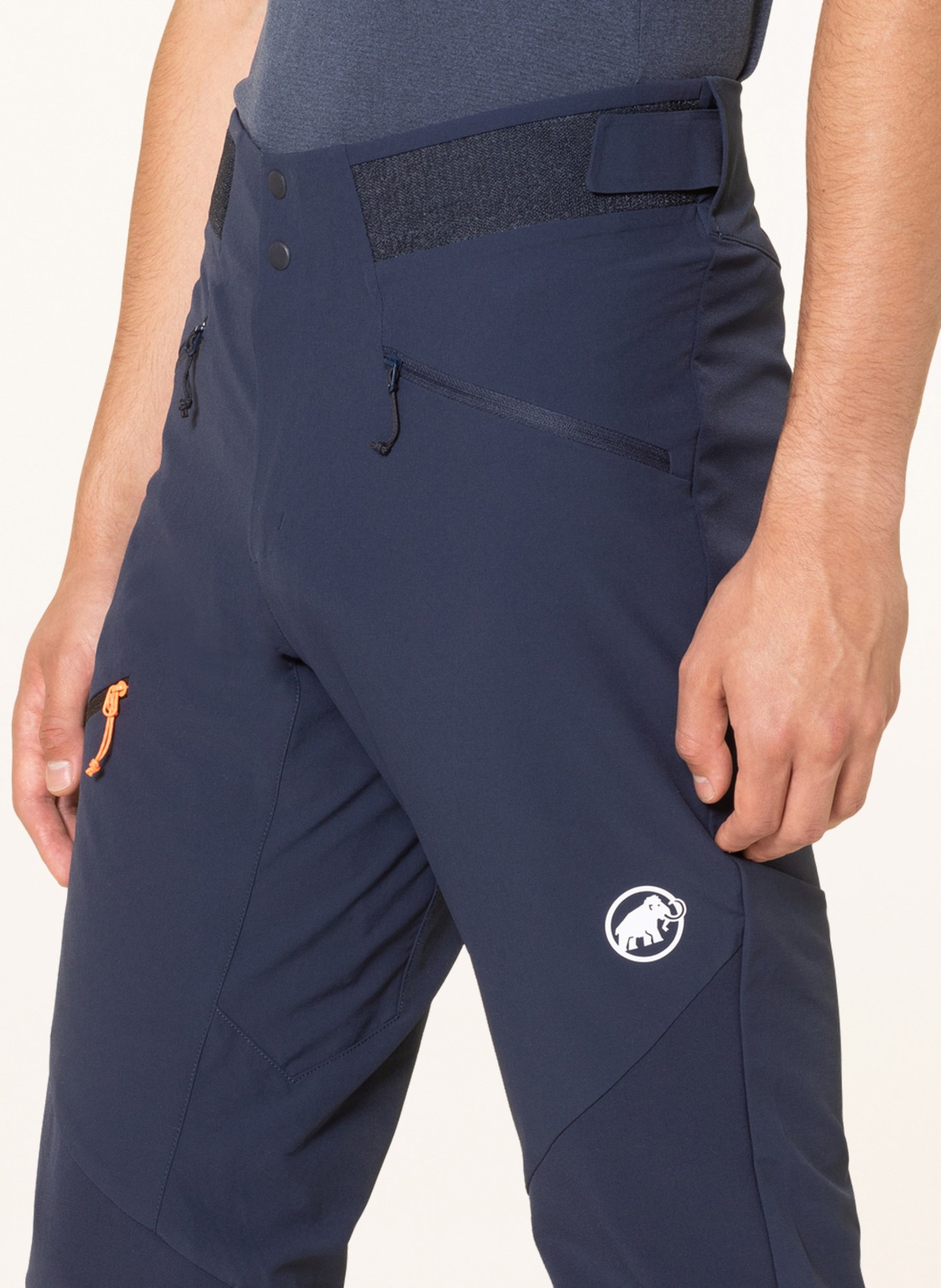 MAMMUT Outdoorové kalhoty COURMAYEUR: TMAVĚ MODRÁ