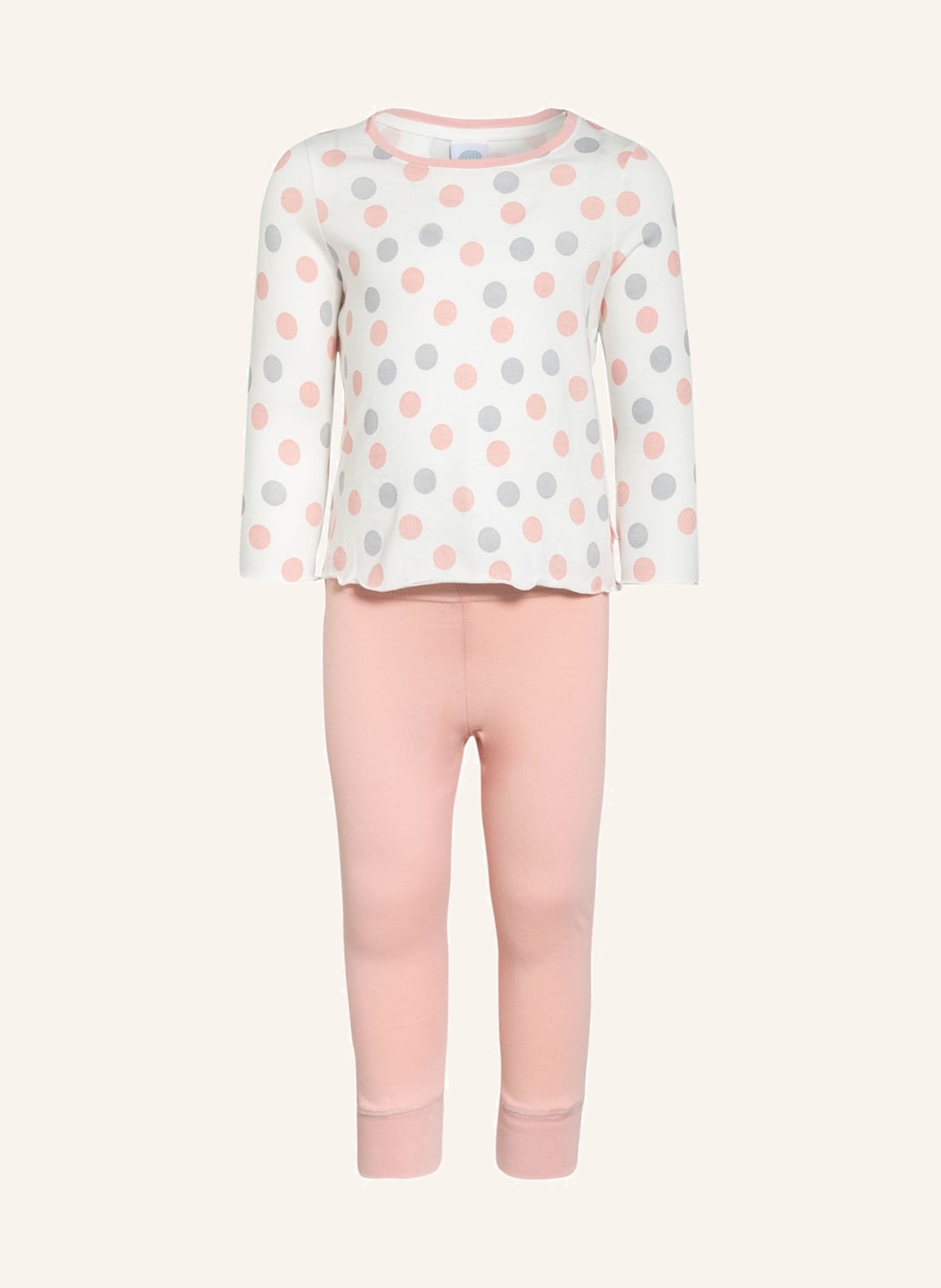 Sanetta Schlafanzug , Farbe: WEISS/ ROSÉ/ GRAU (Bild 1)