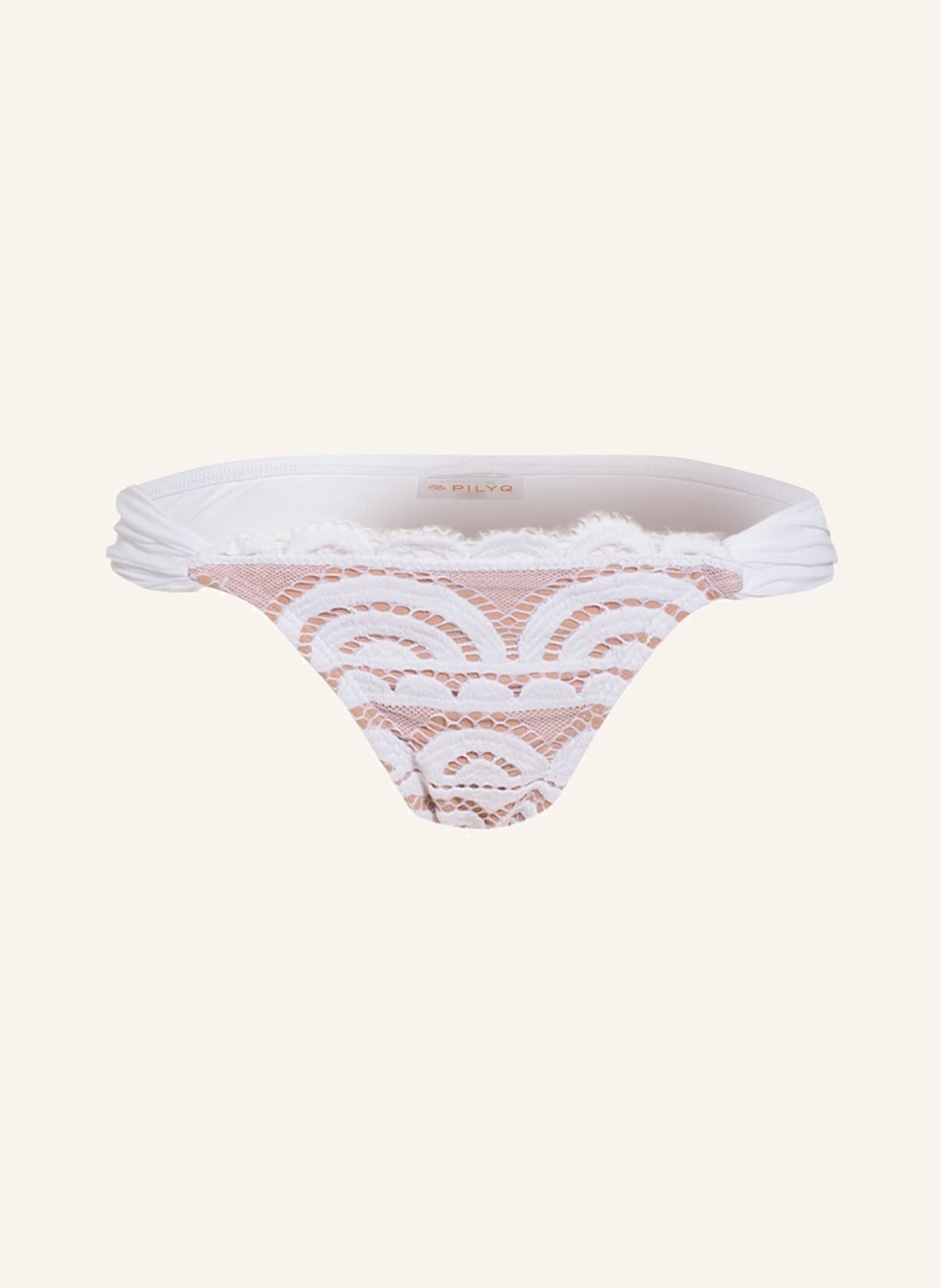 PILYQ Basic bikini bottoms WATERLILY, Color: WHITE (Image 1)