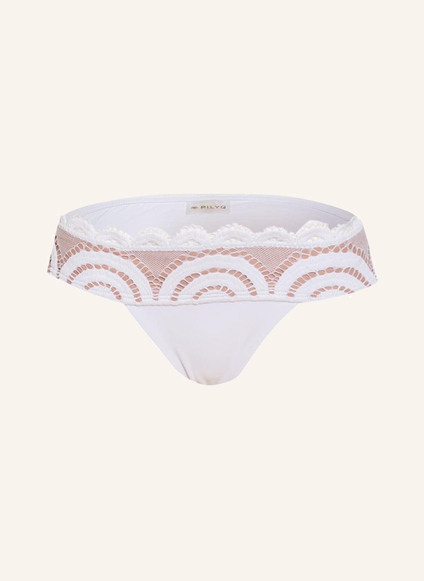 PILYQ Basic bikini bottoms WATERLILY, Color: WHITE (Image 1)