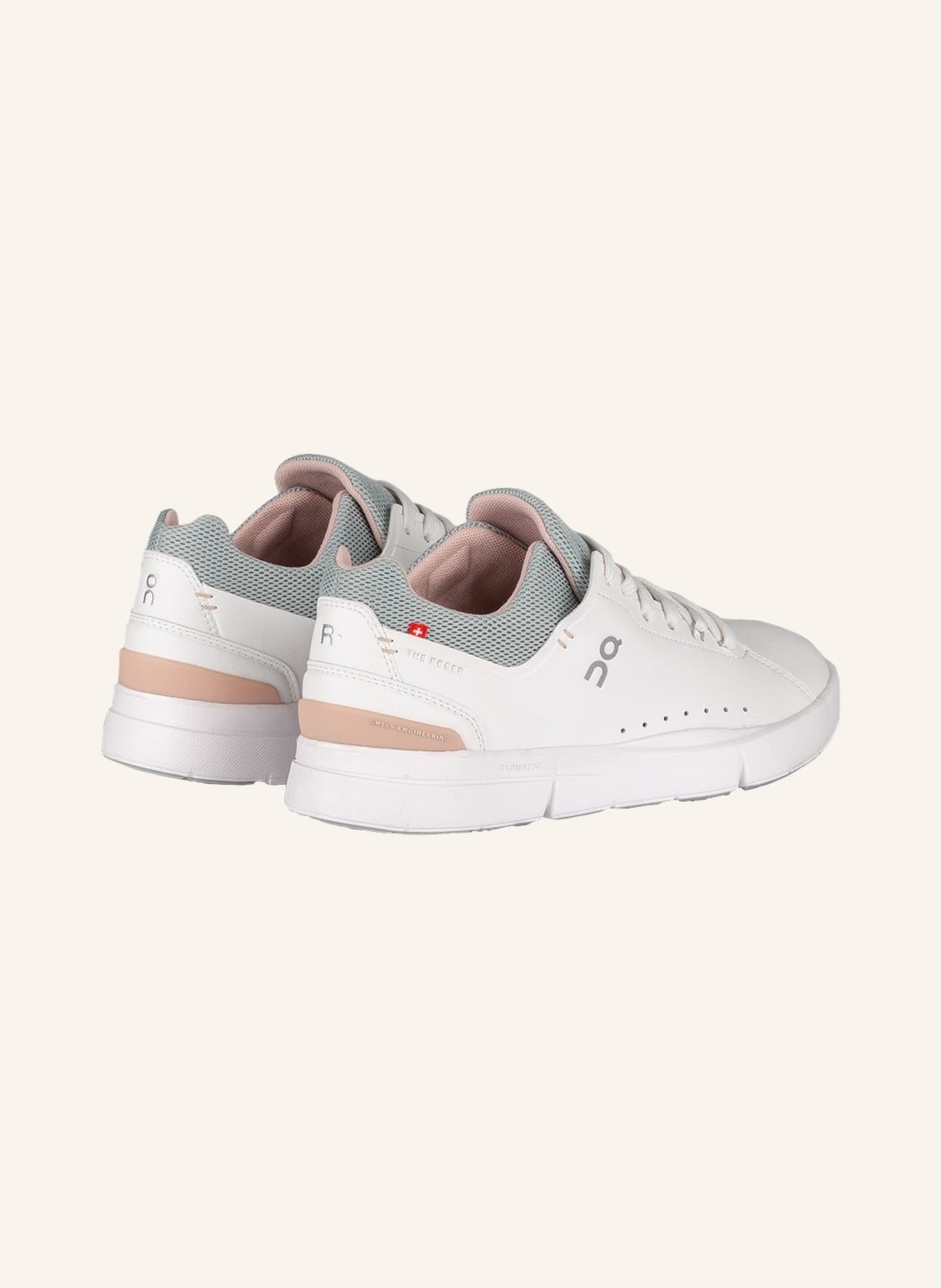 On Sneaker THE ROGER ADVANTAGE , Farbe: WEISS/ ROSÉ/ GRAU (Bild 2)