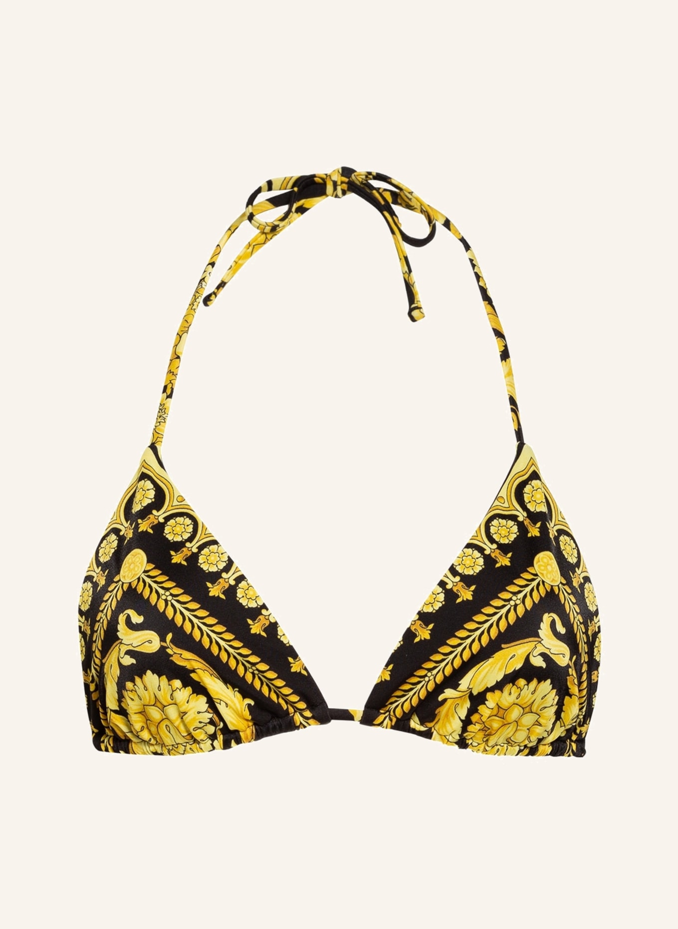 VERSACE Triangel-Bikini-Top, Farbe: SCHWARZ/ GELB (Bild 1)